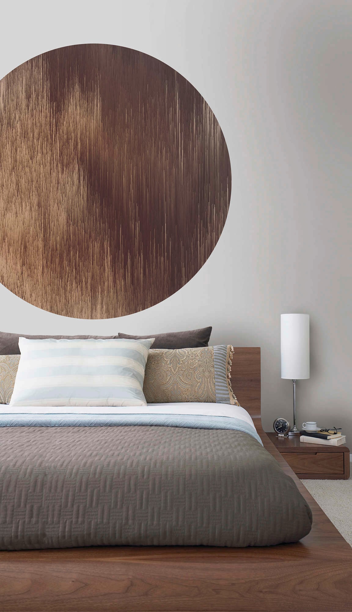 Komar Vliestapete »Vlies selbstklebend - Windlines Color - Grösse 125 x 125 cm«, bedruckt, Wohnzimmer, Schlafzimmer