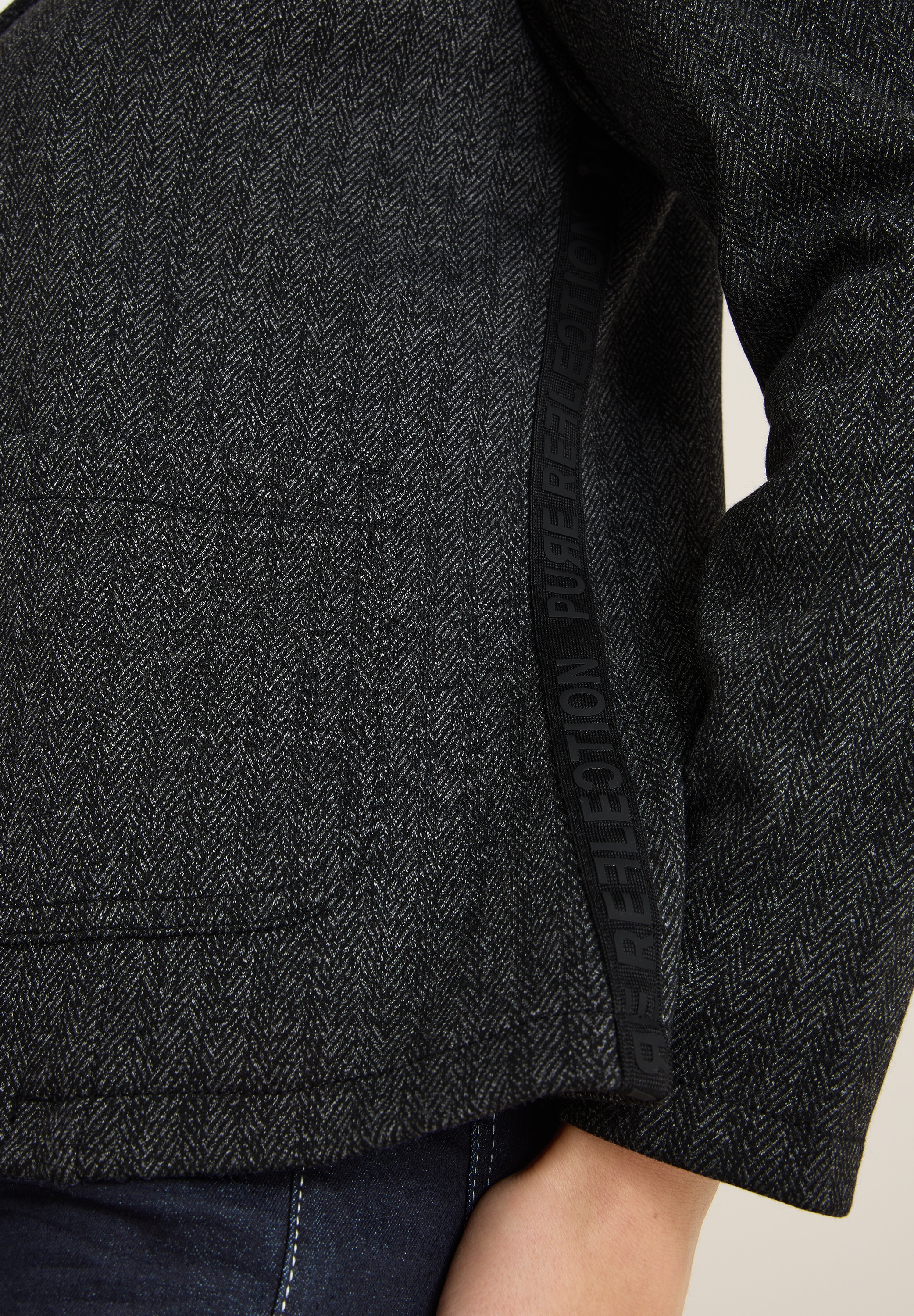 Cecil Blazer court mit Herringbone Muster