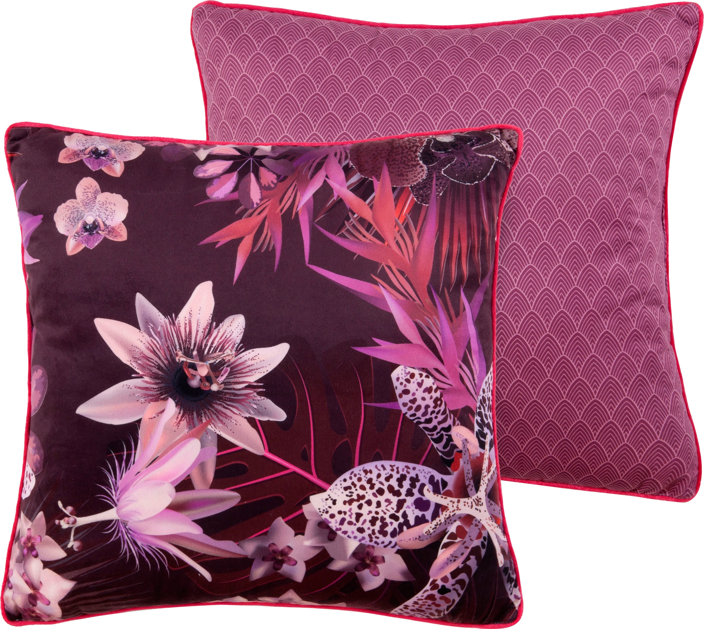 Image of Descanso Dekokissen »Farze«, (1 St., 1 48x48 cm Dekokissen - Mit biese), Mit Biese bei Ackermann Versand Schweiz