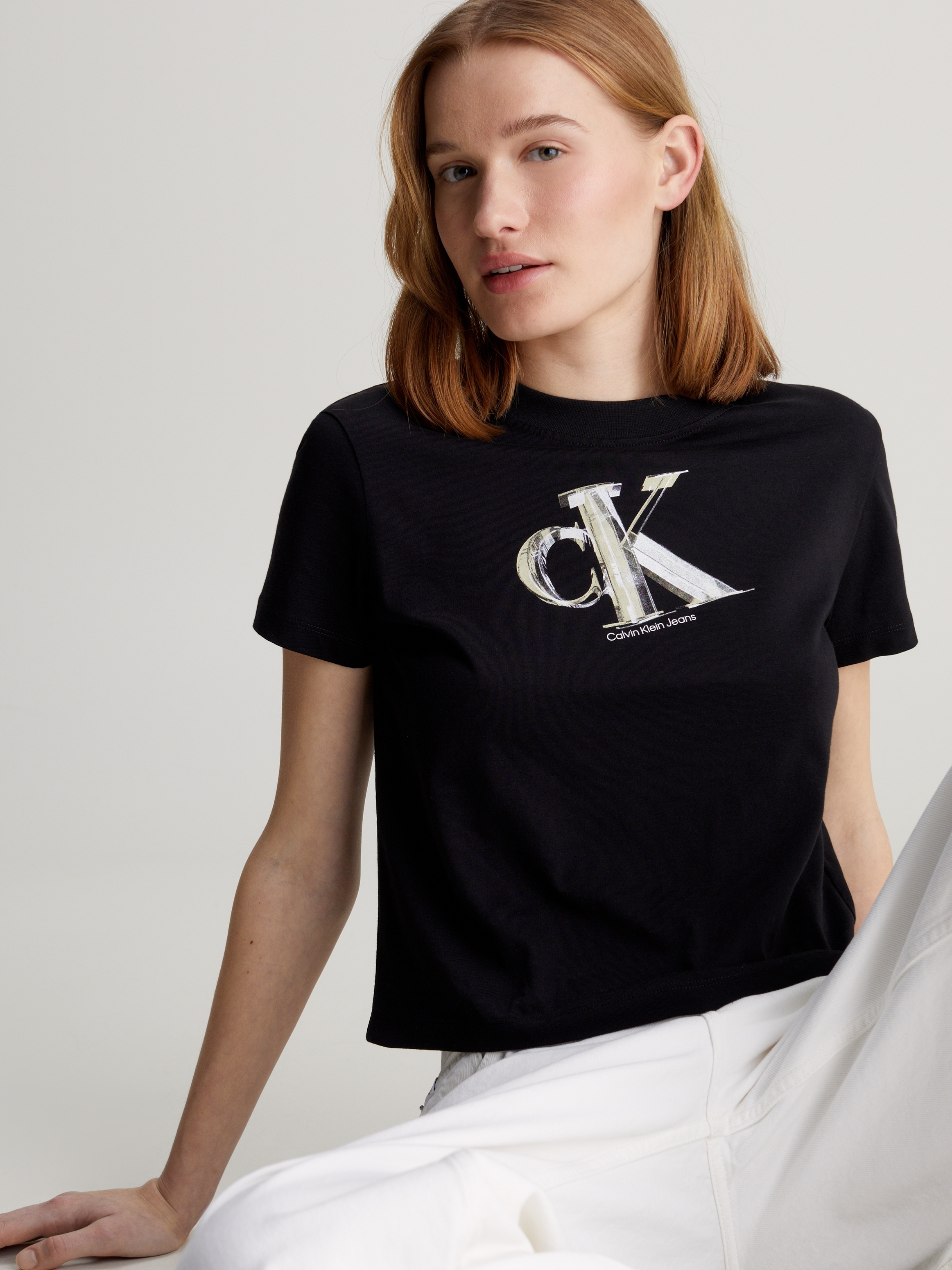 Calvin Klein Jeans T-Shirt »META CK BABY TEE«, mit Markenlogo