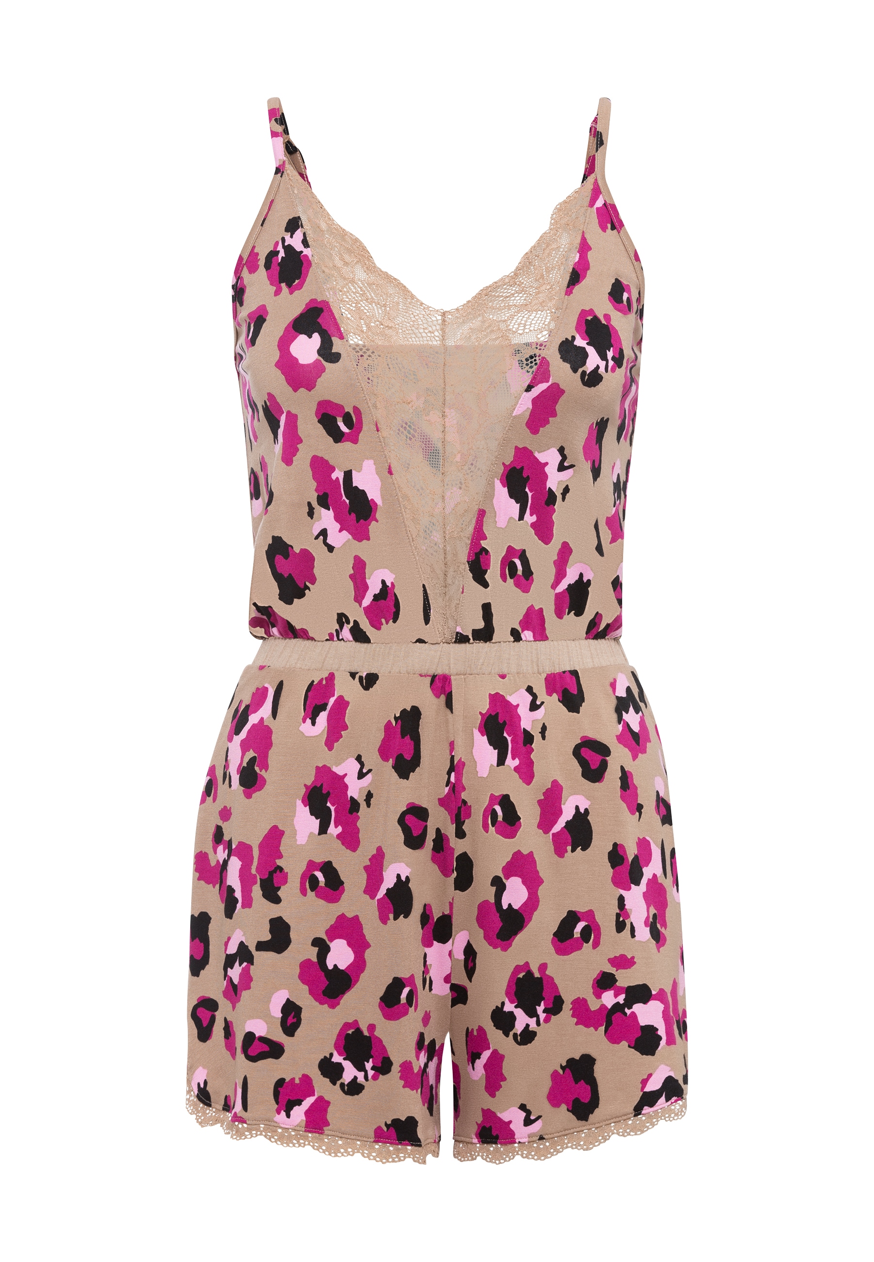 LASCANA Kurzoverall Set,  mit schönen Spitzendetails