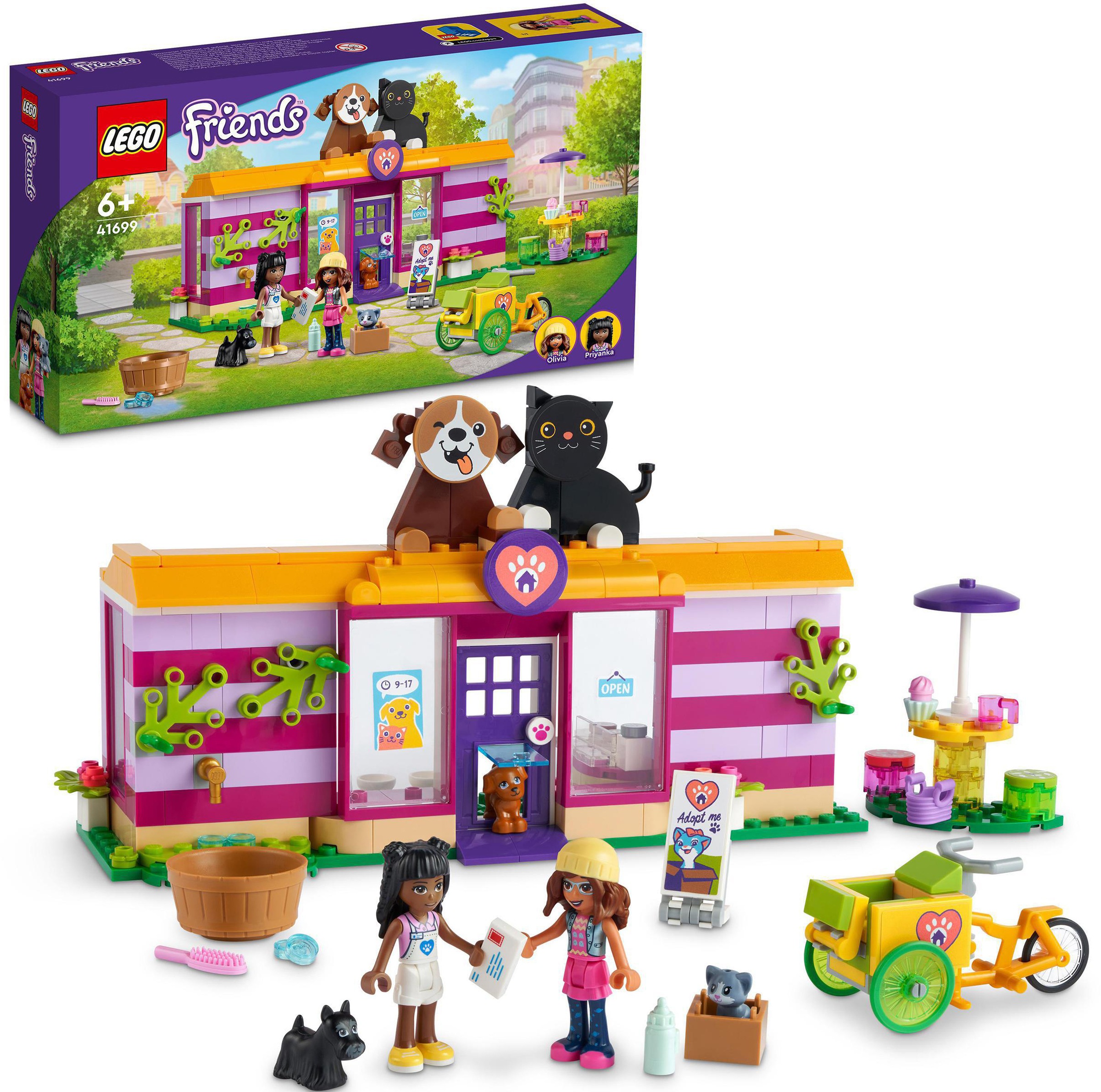 Image of LEGO® Konstruktionsspielsteine »Tieradoptionscafé (41699), LEGO® Friends«, (292 St.), Made in Europe bei Ackermann Versand Schweiz