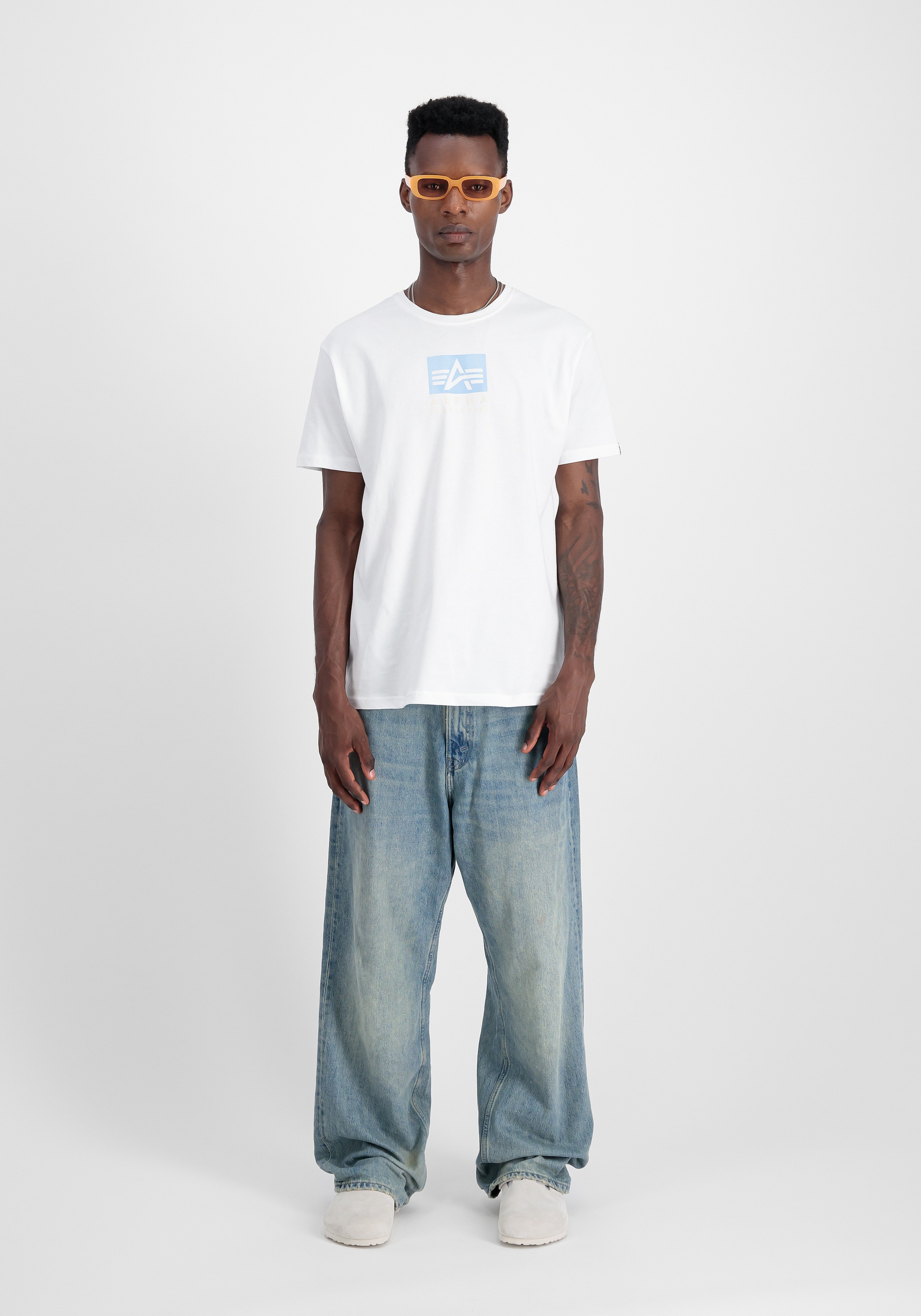 Alpha Industries T-Shirt »Alpha Industries Men - T-Shirts Satin Logo T-Shirt«