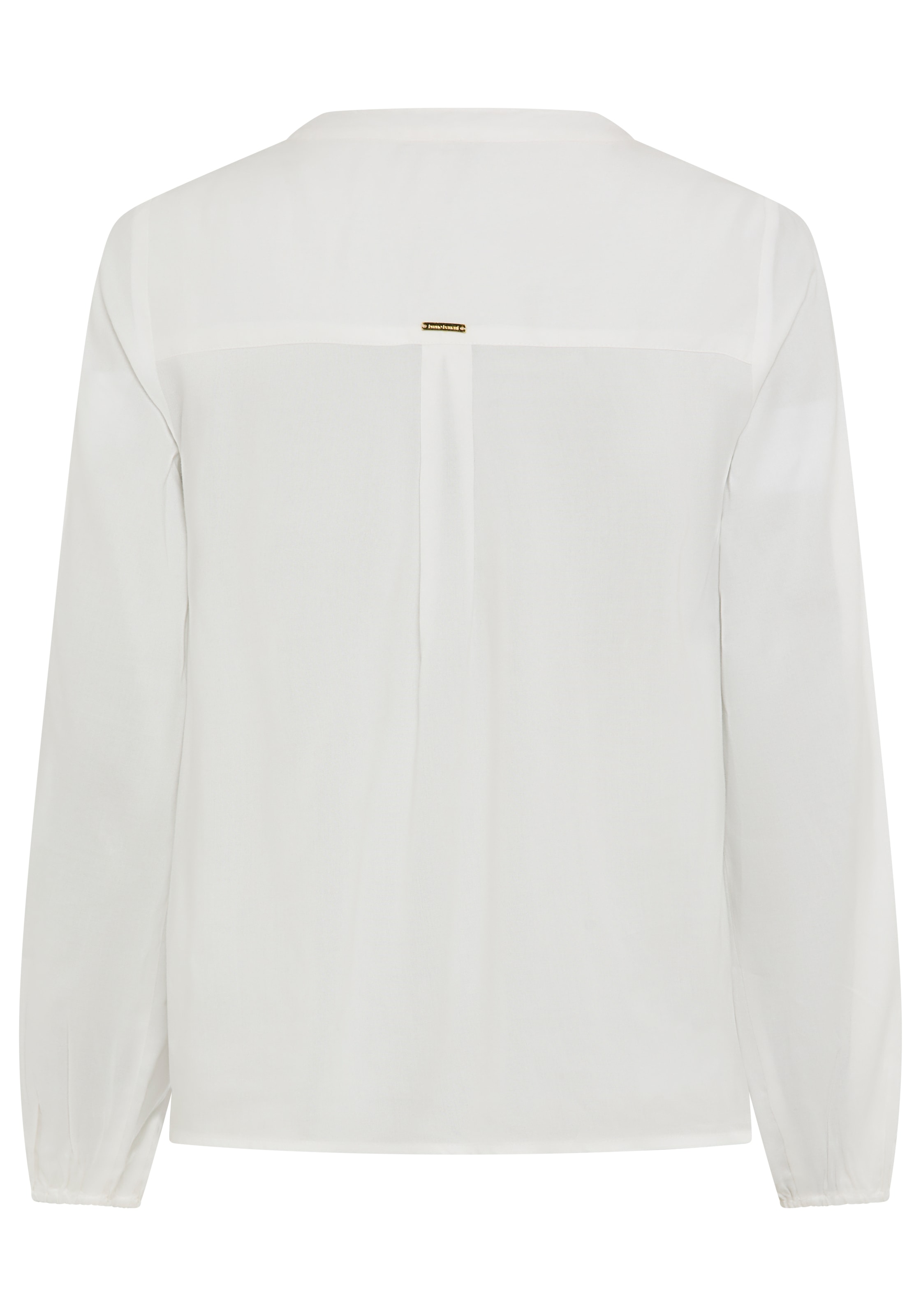Bruno Banani Blouse à enfiler hüftlange Form mit Zierknöpfen, figurumspielende Passform