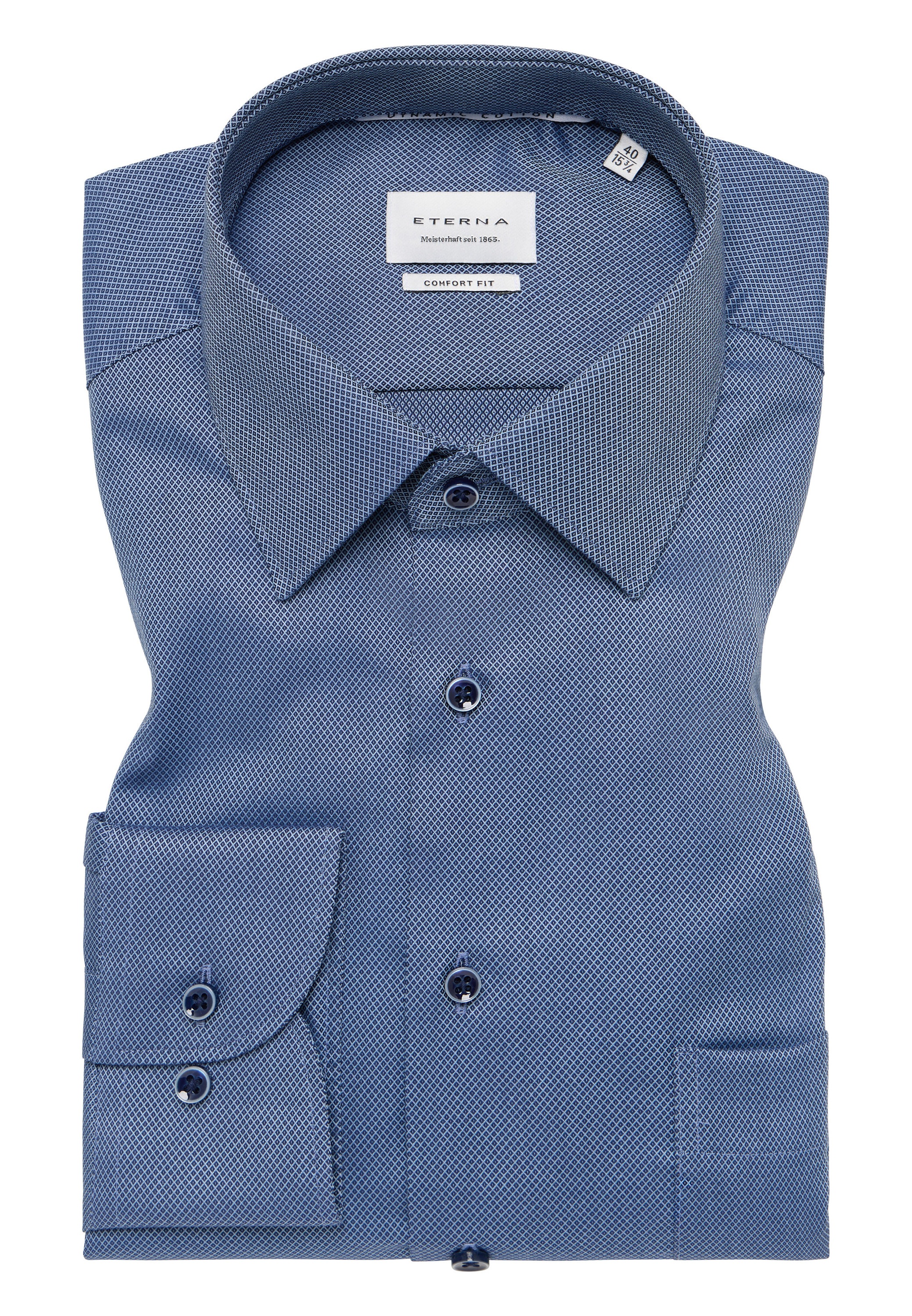 Eterna Langarmhemd »COMFORT FIT« NON IRON (bügelfrei)