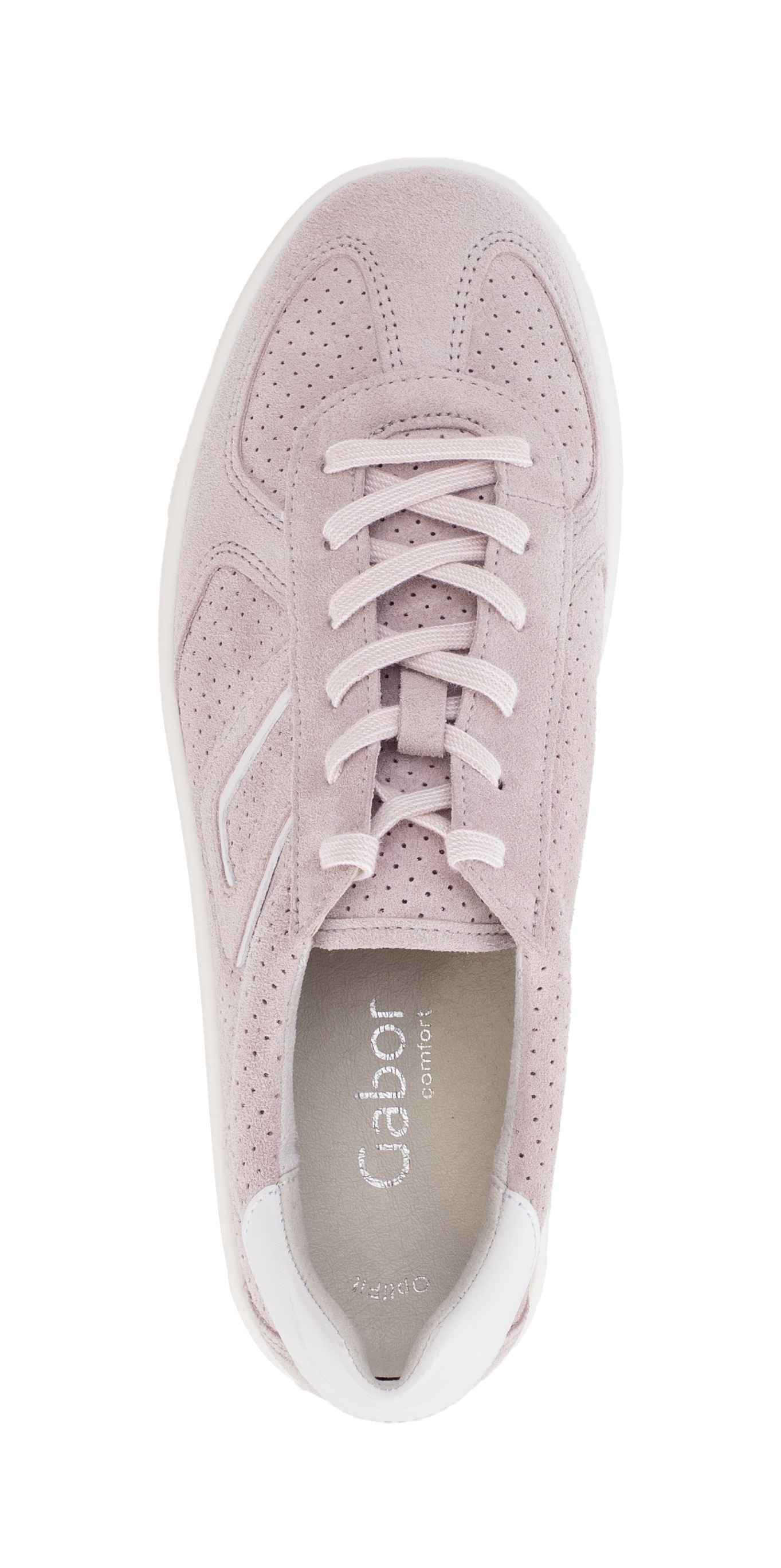 Gabor Sneaker »DAVOS«  , Freizeitschuh, Halbschuh, Schnürschuh mit Lochmuster, Weite H