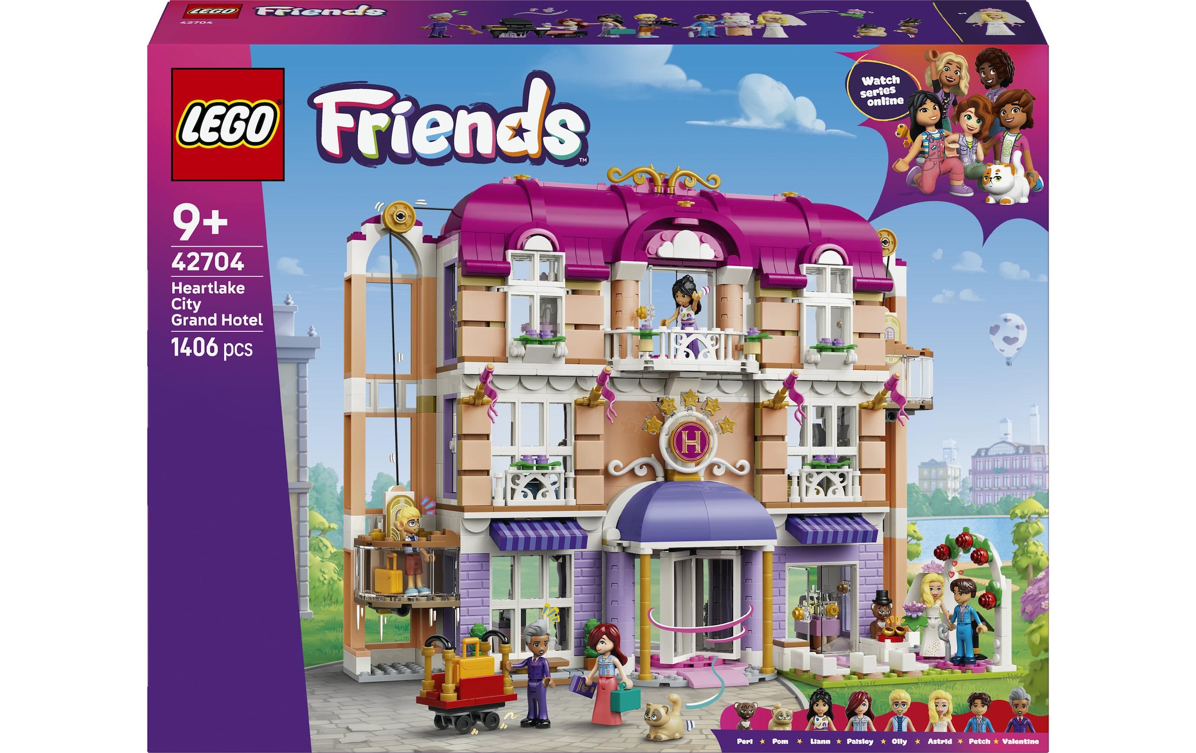 LEGO® Konstruktionsspielsteine »Das Grandhotel von Heartlake City (42704), LEGO Friends« Made in Europe
