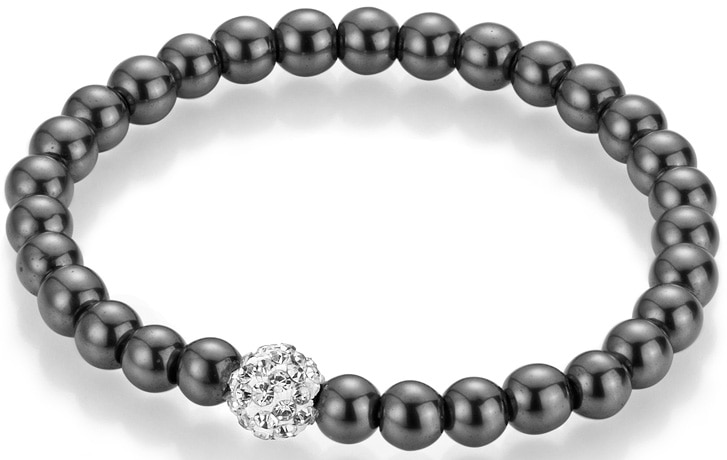 Image of Firetti Armband "Schmuck Geschenk Armschmuck Armkette Edelstein Farbstein" mit Edelsteinkugeln, Kristallstein