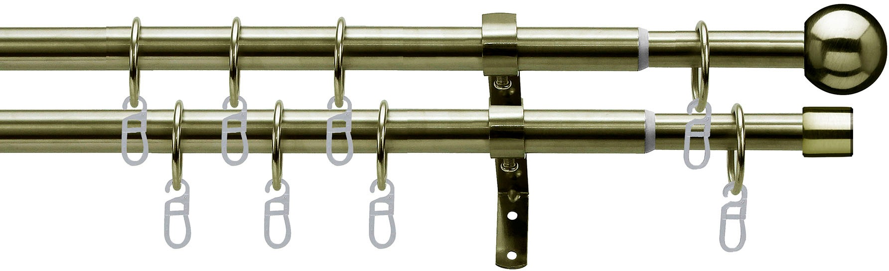 Image of indeko Gardinenstange »Formentor«, 2 läufig-läufig, ausziehbar bei Ackermann Versand Schweiz