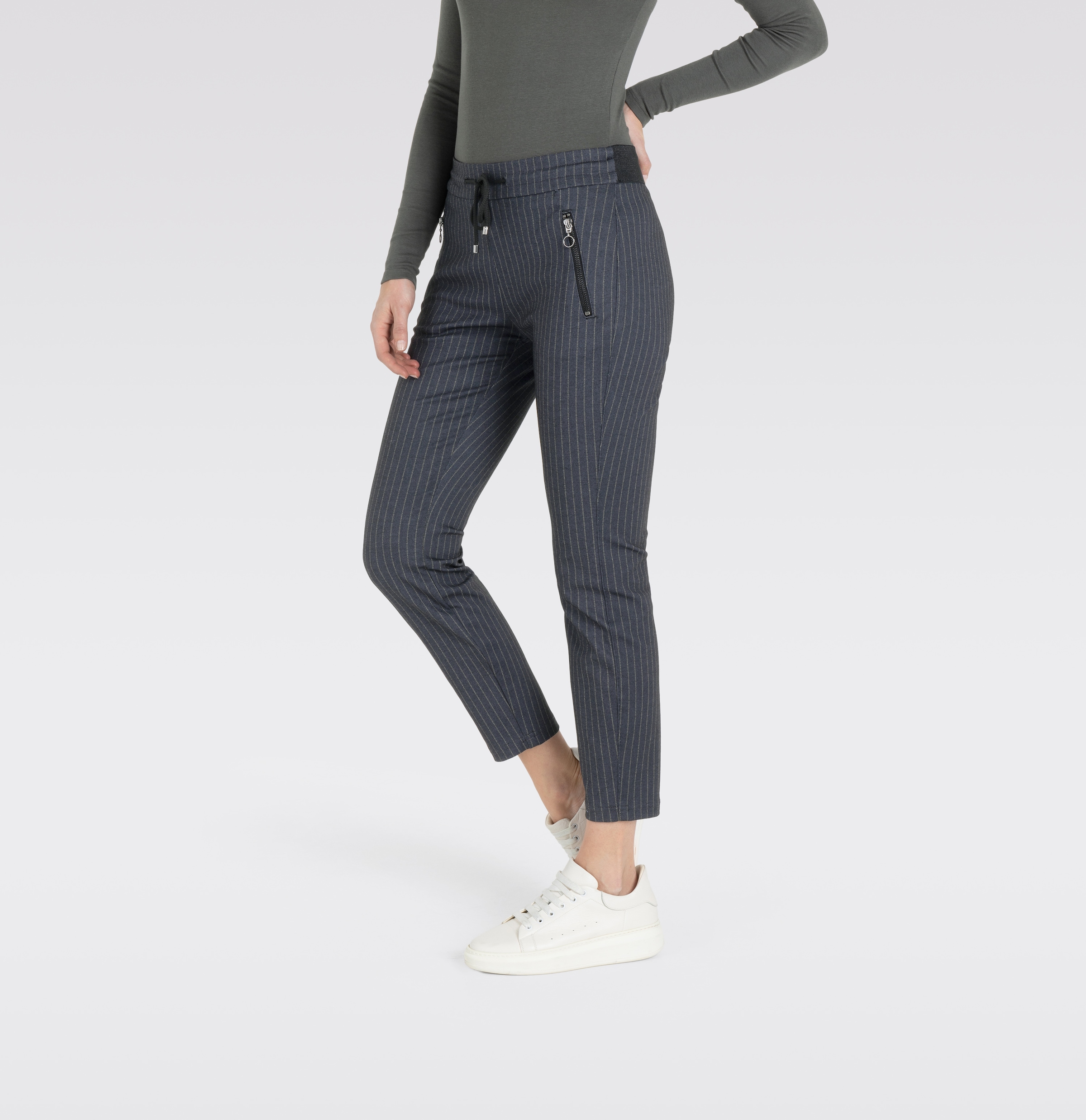 MAC Jerseyhose »easy smart«, mit dezenten Reisserschluss-Taschen