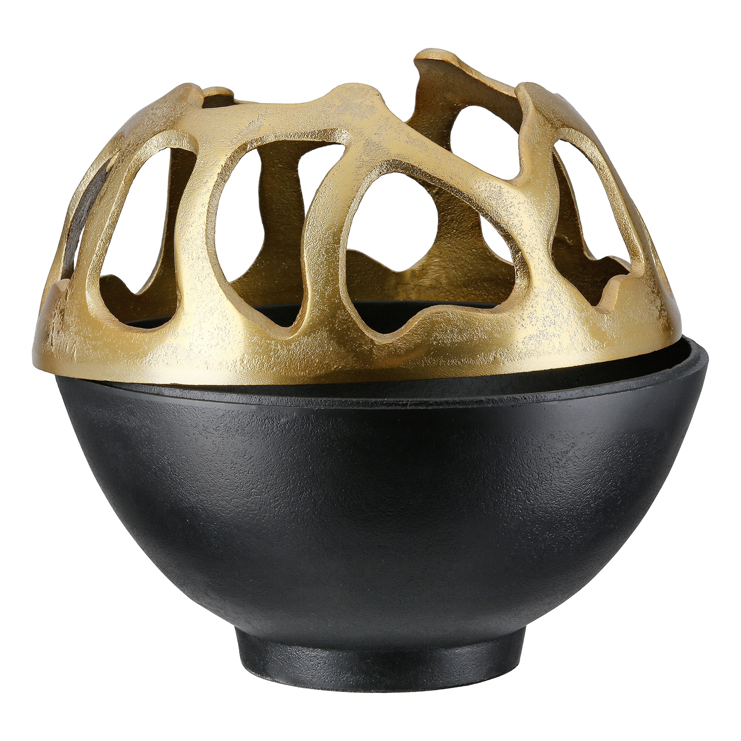 GILDE Windlicht »Windlicht Branca goldfarben; schwarz«