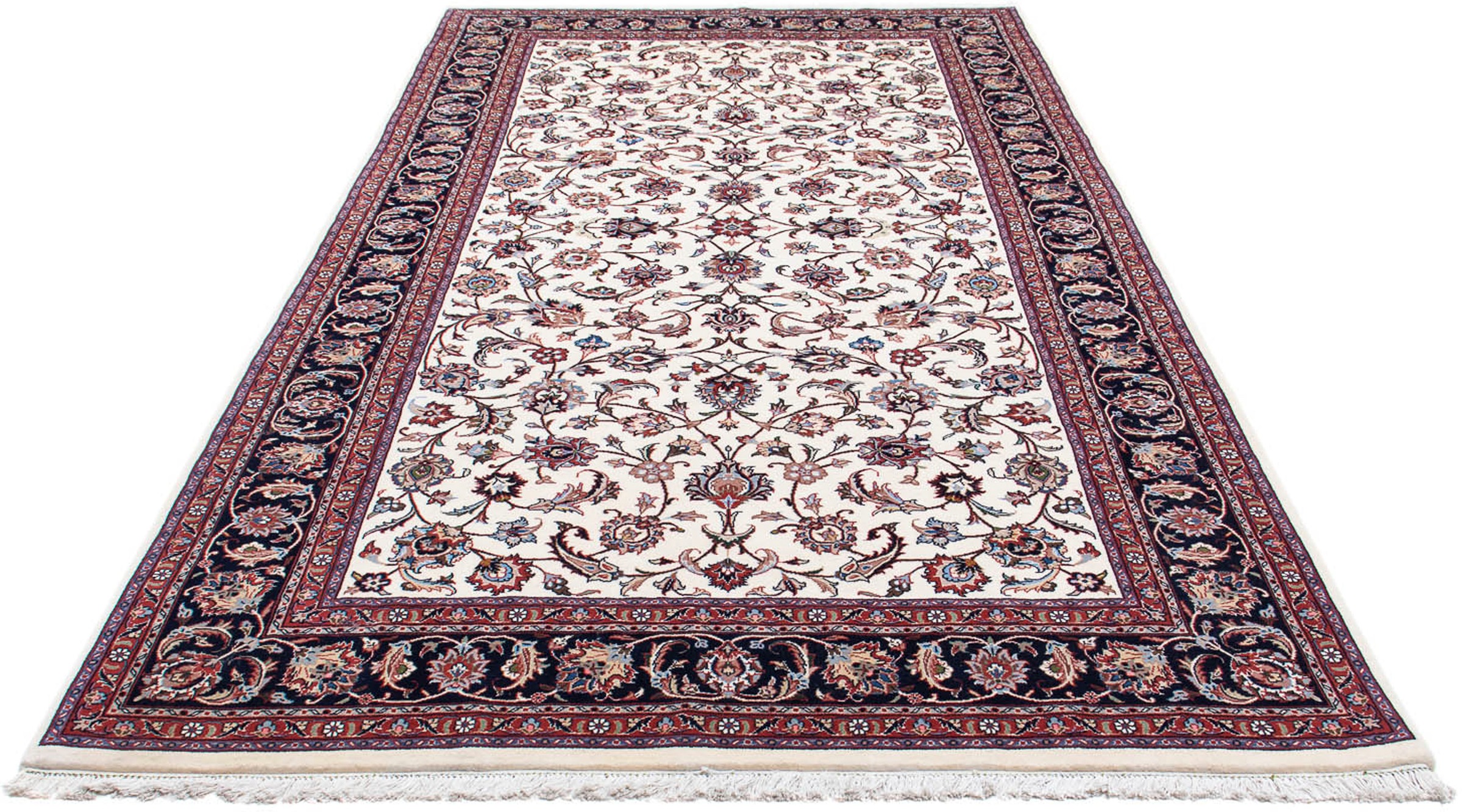 Image of morgenland Orientteppich »Perser - Classic - 343 x 180 cm - beige«, rechteckig, 10 mm Höhe, Wohnzimmer, Handgeknüpft, Einzelstück mit Zertifikat bei Ackermann Versand Schweiz
