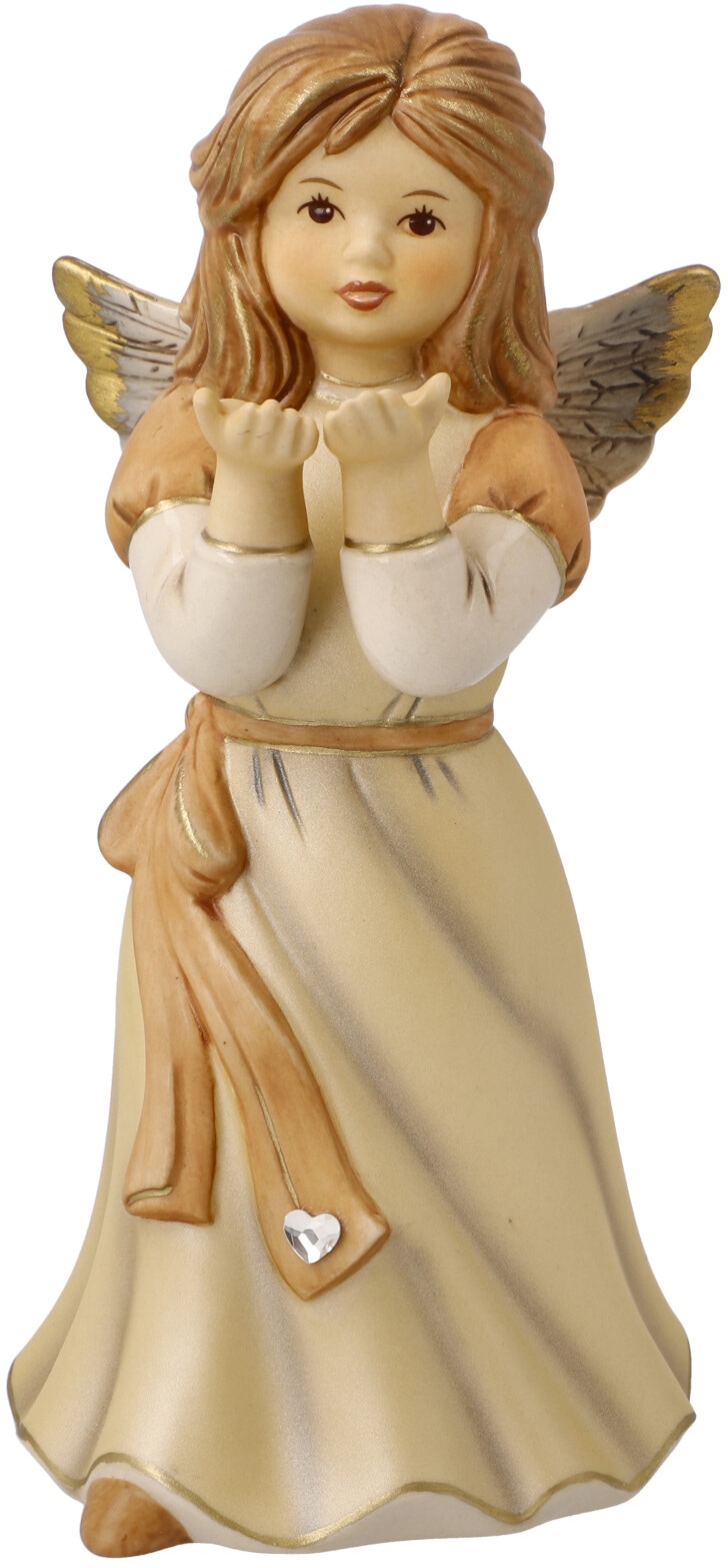 Image of Goebel Engelfigur "Himmelsboten, Weihnachtsdeko" Steingut, Engel - Wünsch Dir Was