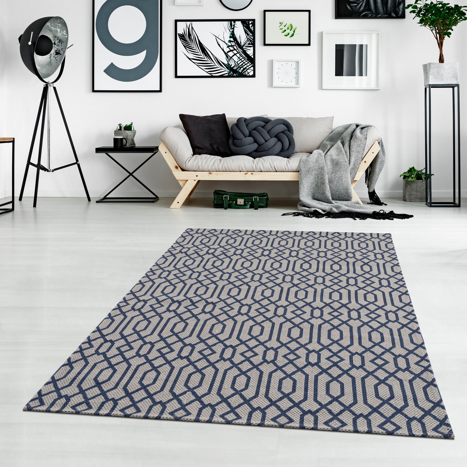 100% rechteckig, Teppich City Carpet Pflegeleicht Flachgewebe, »Cotton«, Baumwolle,Marokkanisch, reduziert!