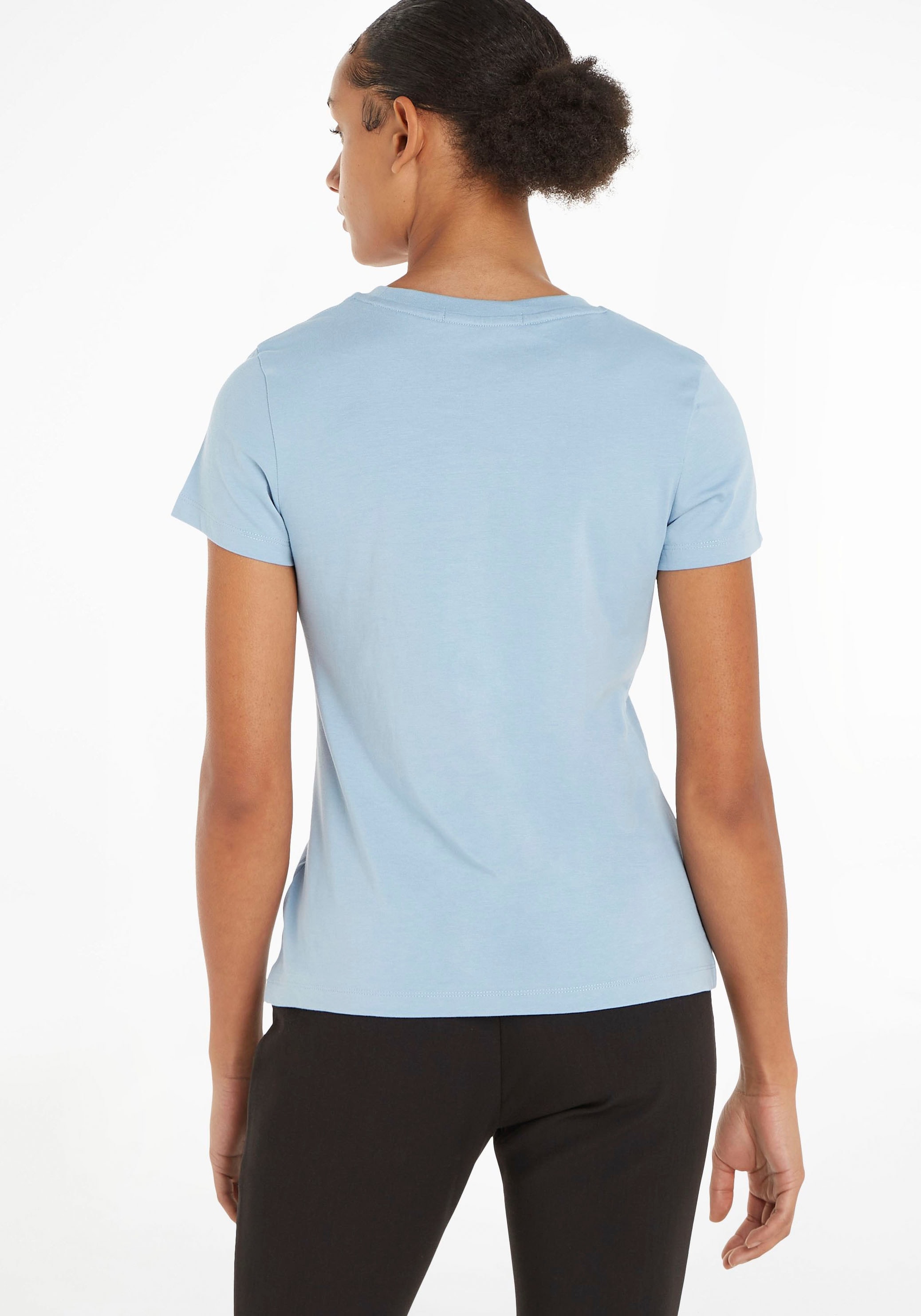MONOLOGO T-Shirt Calvin Klein ♕ bestellen versandkostenfrei mit FIT SLIM TEE«, Rundhalsausschnitt »MICRO Jeans
