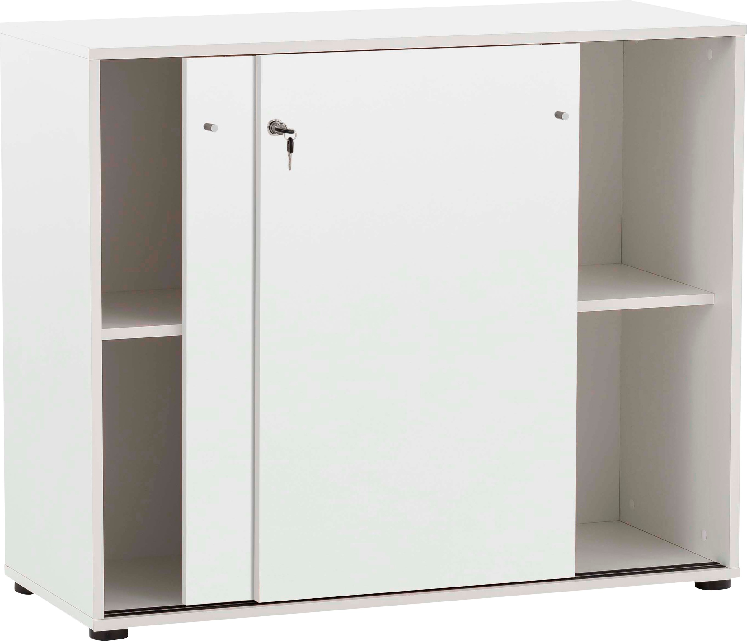 Schildmeyer Aktenschrank "Serie 400, Schiebetürenschrank, Made in Germany, B: 100,1 cm" Solide Verarbeitung - Dieses Produkt ist in Deutschland gefertigt