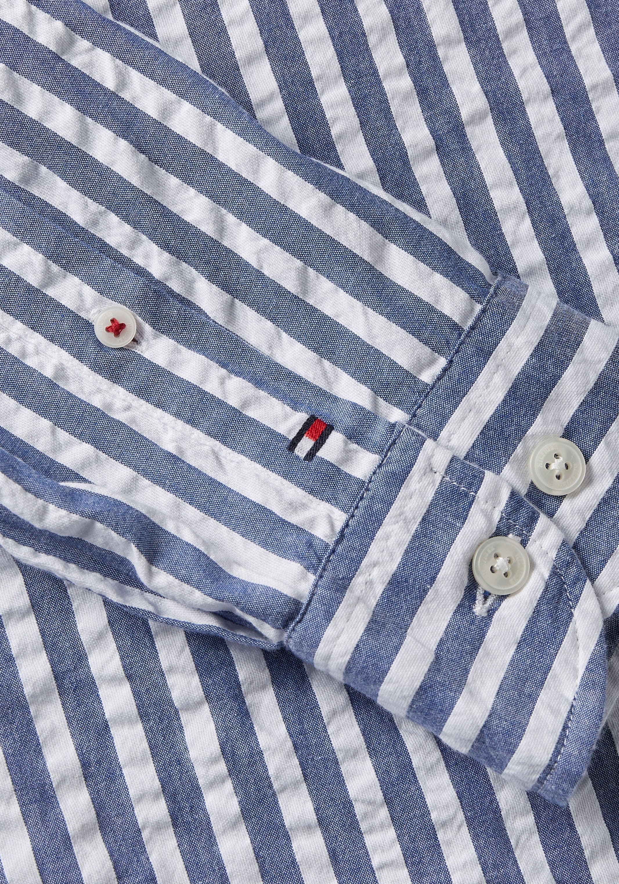 ♕ Tommy Hilfiger Langarmhemd »OXFORD SEERSUCKER STP RF SHIRT«, in  gestreifter Optik versandkostenfrei auf