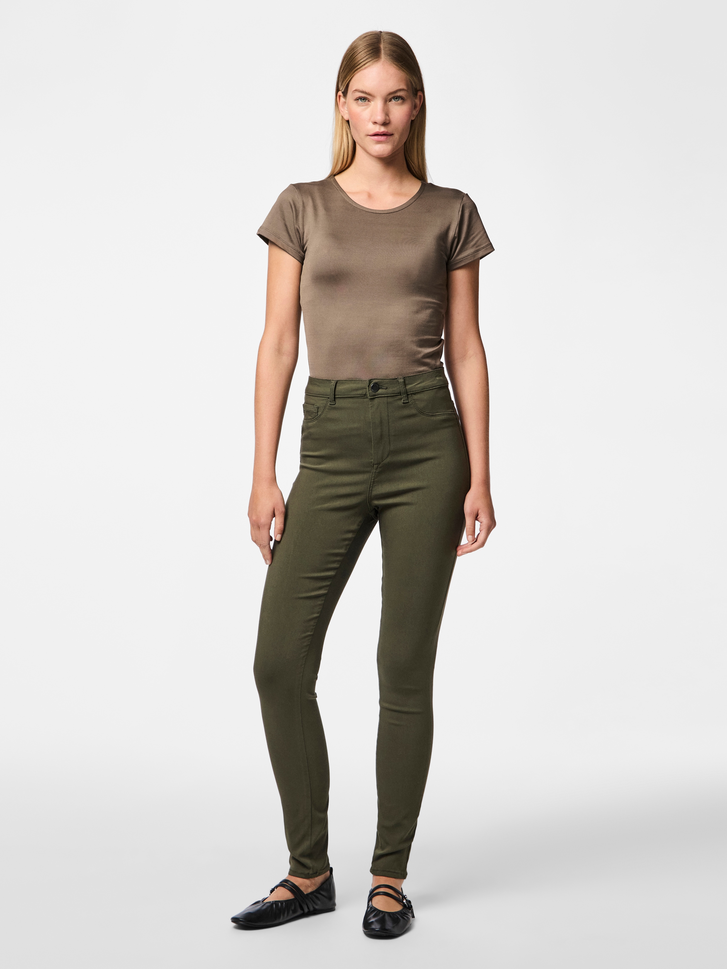 pieces Jeggings »PCHIGHSKIN WEAR JEGGINGS«  Viskosemischung, skinny fit