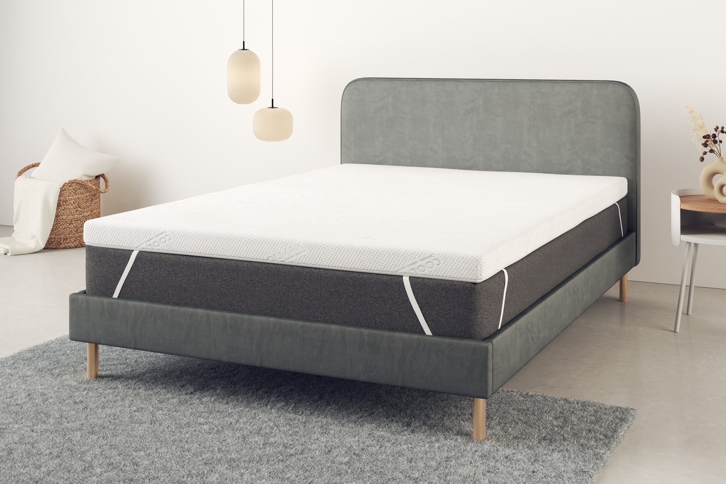 OTTO home Topper "Belize, Topper 90x200, 140x200, 180x200 cm, in 2 Härtegraden" Matratze, langlebige Qualität (RG 39), Hausstauballergiker geeignet