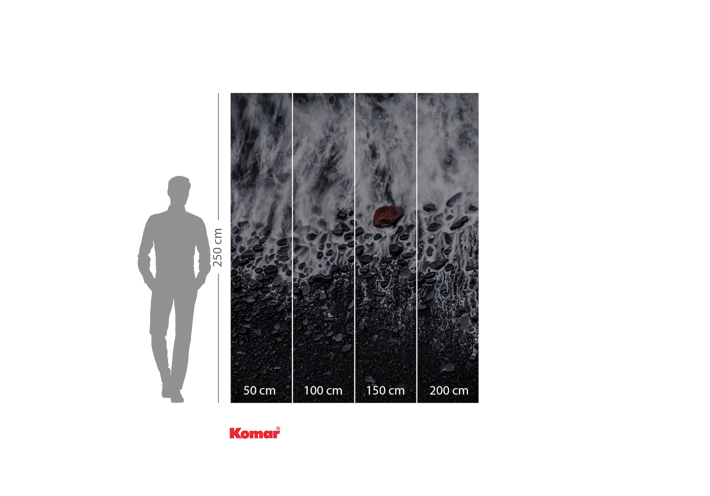 Komar Fototapete »Digitaldruck Vlies - Red Rock - Grösse 200 x 250 cm«, bedruckt-floral-geblümt-gemustert-tropisch, Wohnzimmer, Schlafzimmer