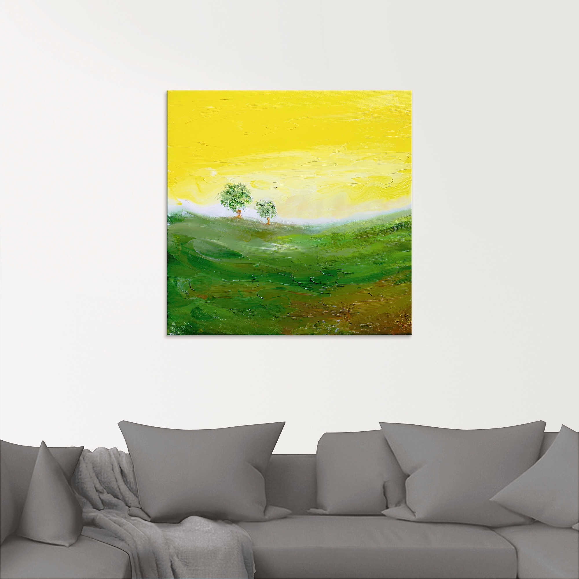 Artland Glasbild »Sonniger Tag«, Wiesen & Bäume, (1 St.), in verschiedenen Grössen