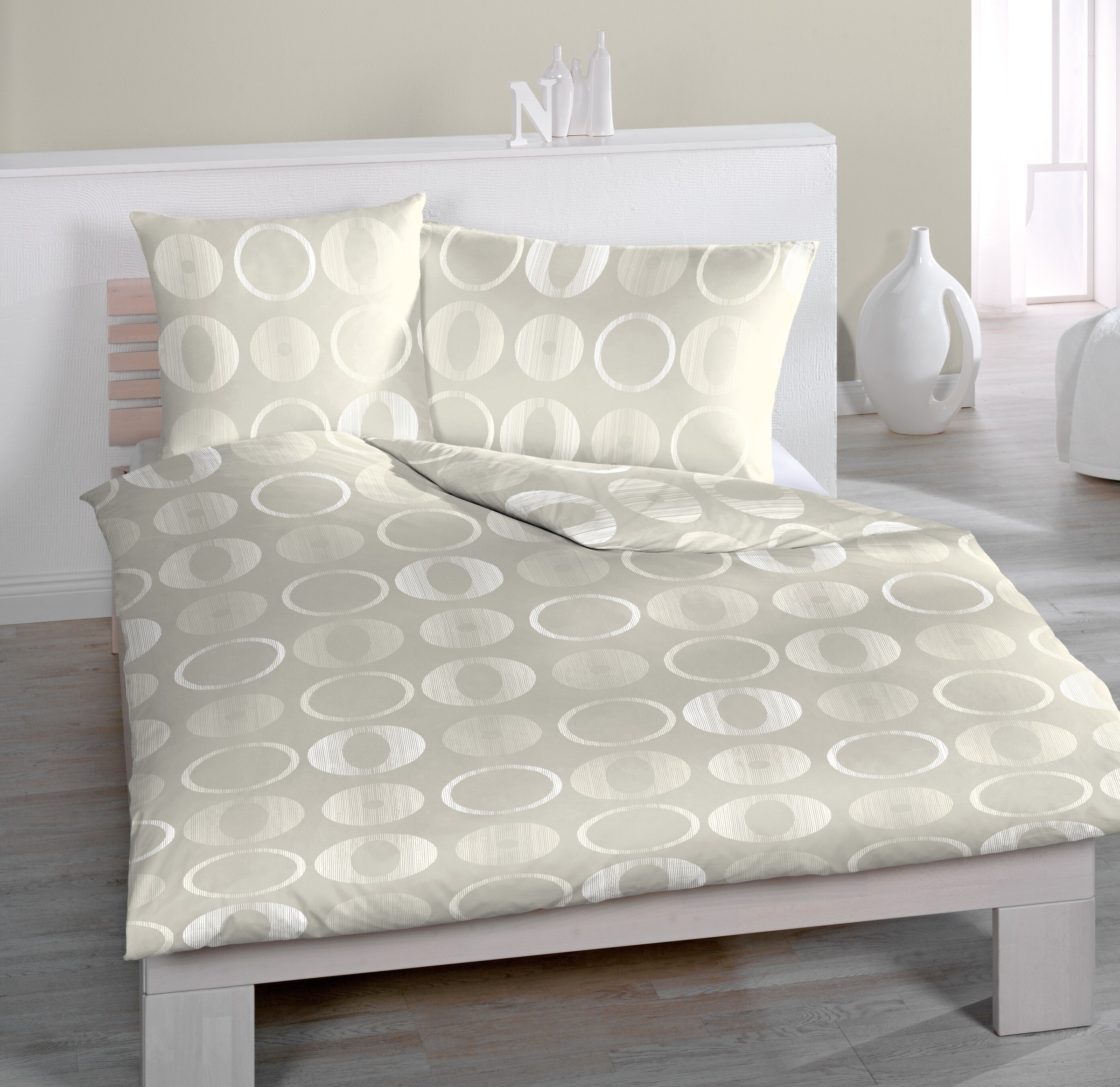 HOME FASHION Bettbezug »Somma, 100 % Microfaser«, (1 St.)
