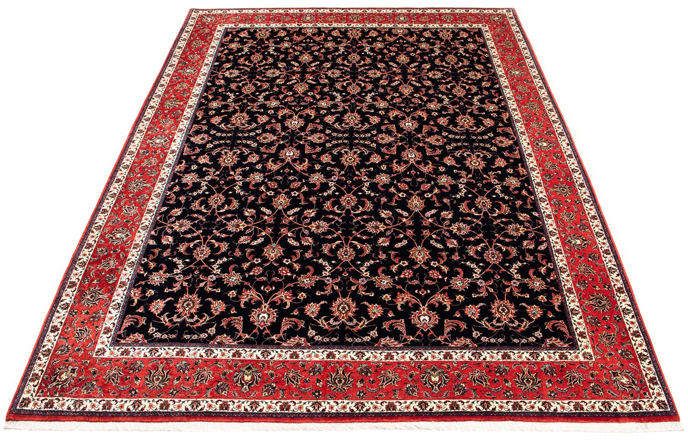 Image of morgenland Orientteppich »Perser - Bidjar - 400 x 301 cm - dunkelblau«, rechteckig, 15 mm Höhe, Wohnzimmer, Handgeknüpft, Einzelstück mit Zertifikat bei Ackermann Versand Schweiz