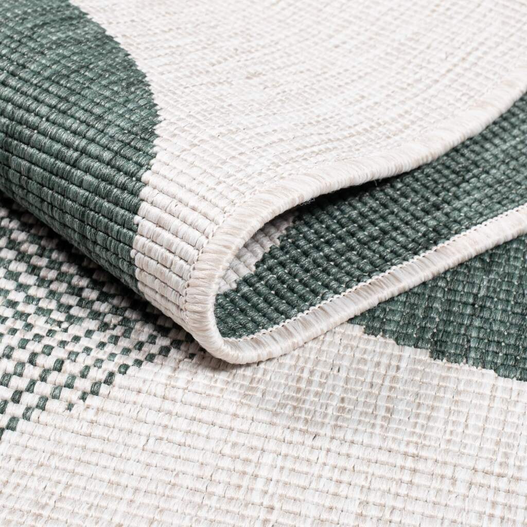 Carpet City Outdoorteppich »DUO RUG 5835« rund 5 mm Höhe Wendeteppich Wetterfest In- & Outdoor, Balkon, Terrasse, Wohnzimmer