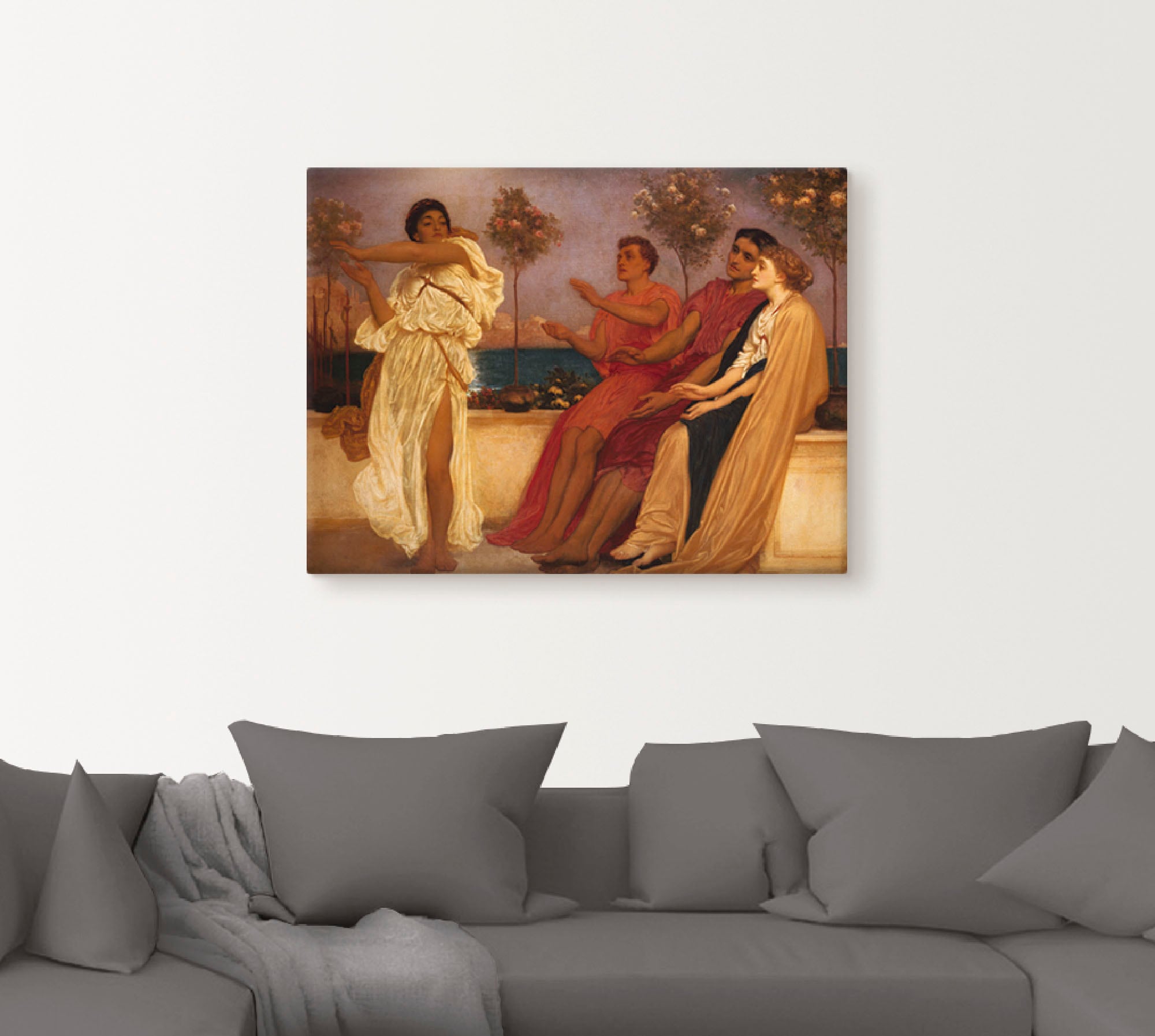 Artland Wandbild »Tanzendes griechisches Mädchen.«, Gruppen & Familien, (1 St.), als Leinwandbild, Poster in verschied. Grössen