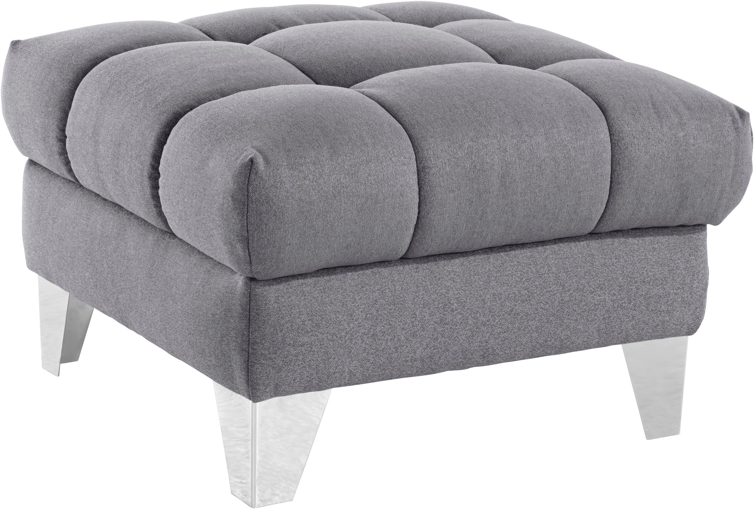 Image of Places of Style Polsterhocker »Bardi Luxus«, belastbar bis zu 14okg, wahlweise mit Stauraum und Bezug Aqua Clean - leicht mit Wasser zu reinigen bei Ackermann Versand Schweiz