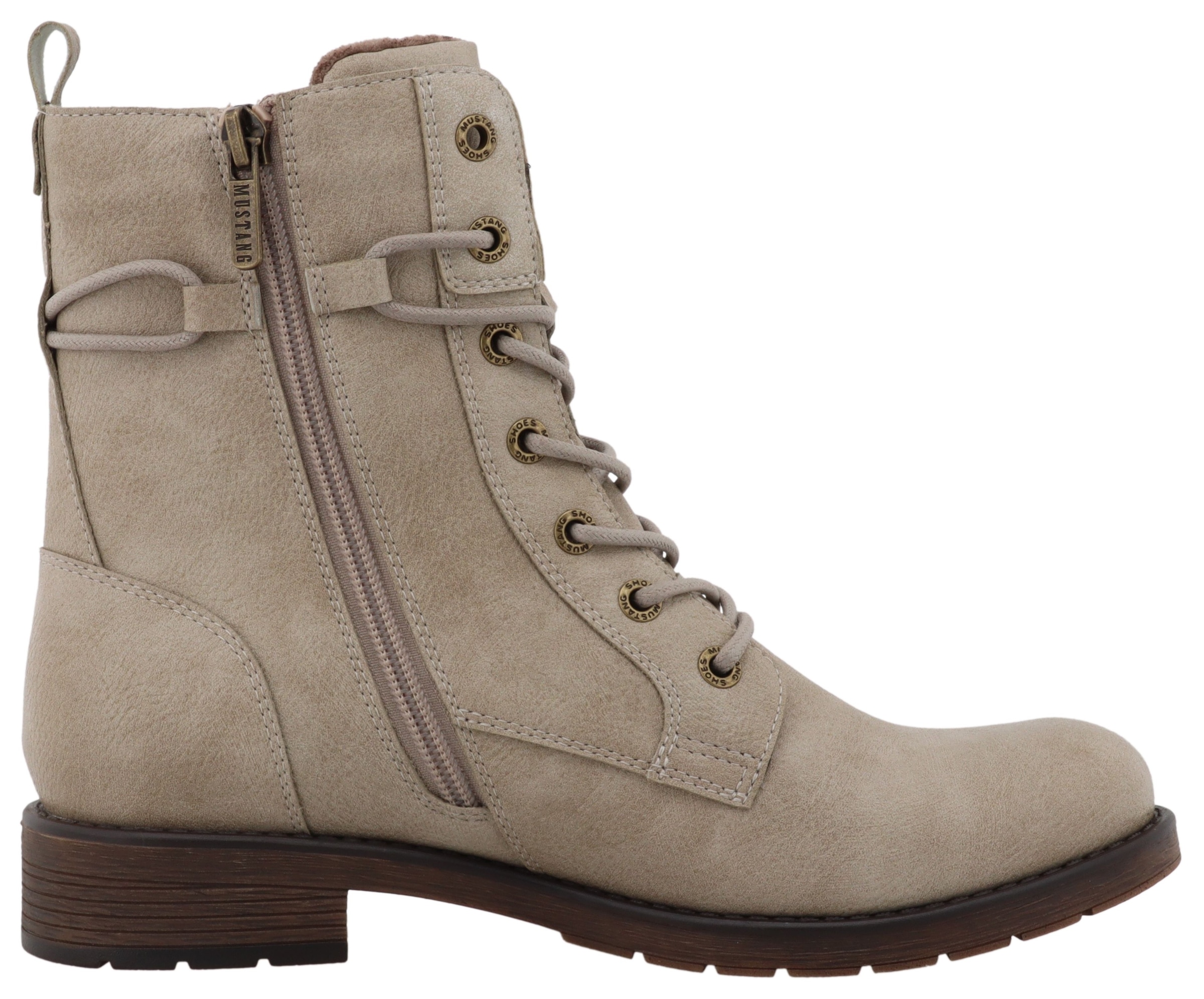 Mustang Shoes Bottes d'hiver »Elfi«  bottes d’hiver avec fermeture éclair et laçage marqué