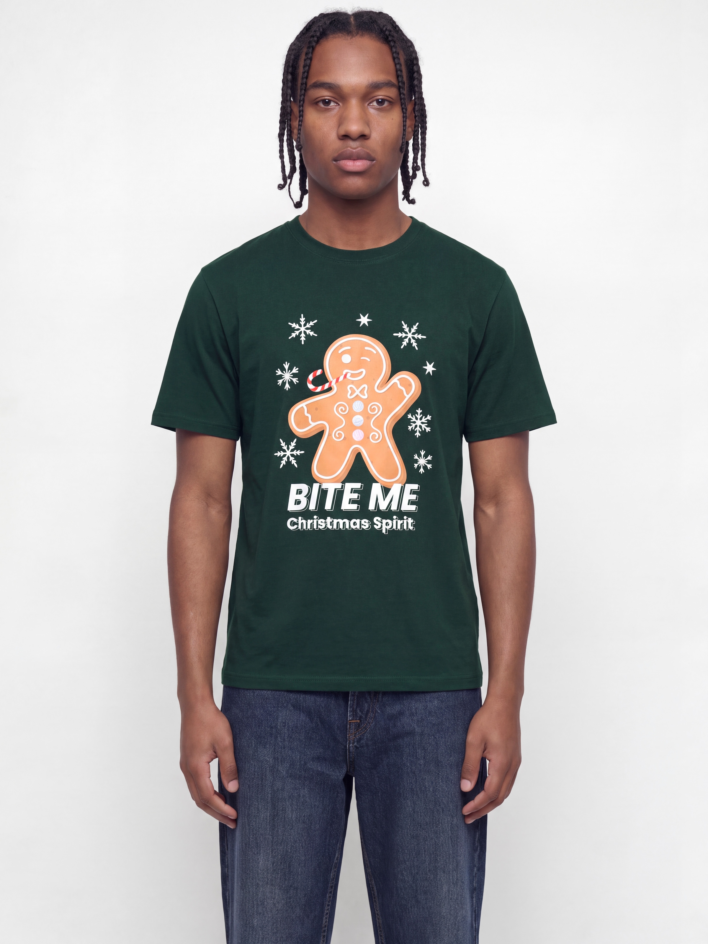Image of Jack & Jones T-Shirt "JJXMAS FUN TEE SS CREW NECK" Baumwolle, regular Fit