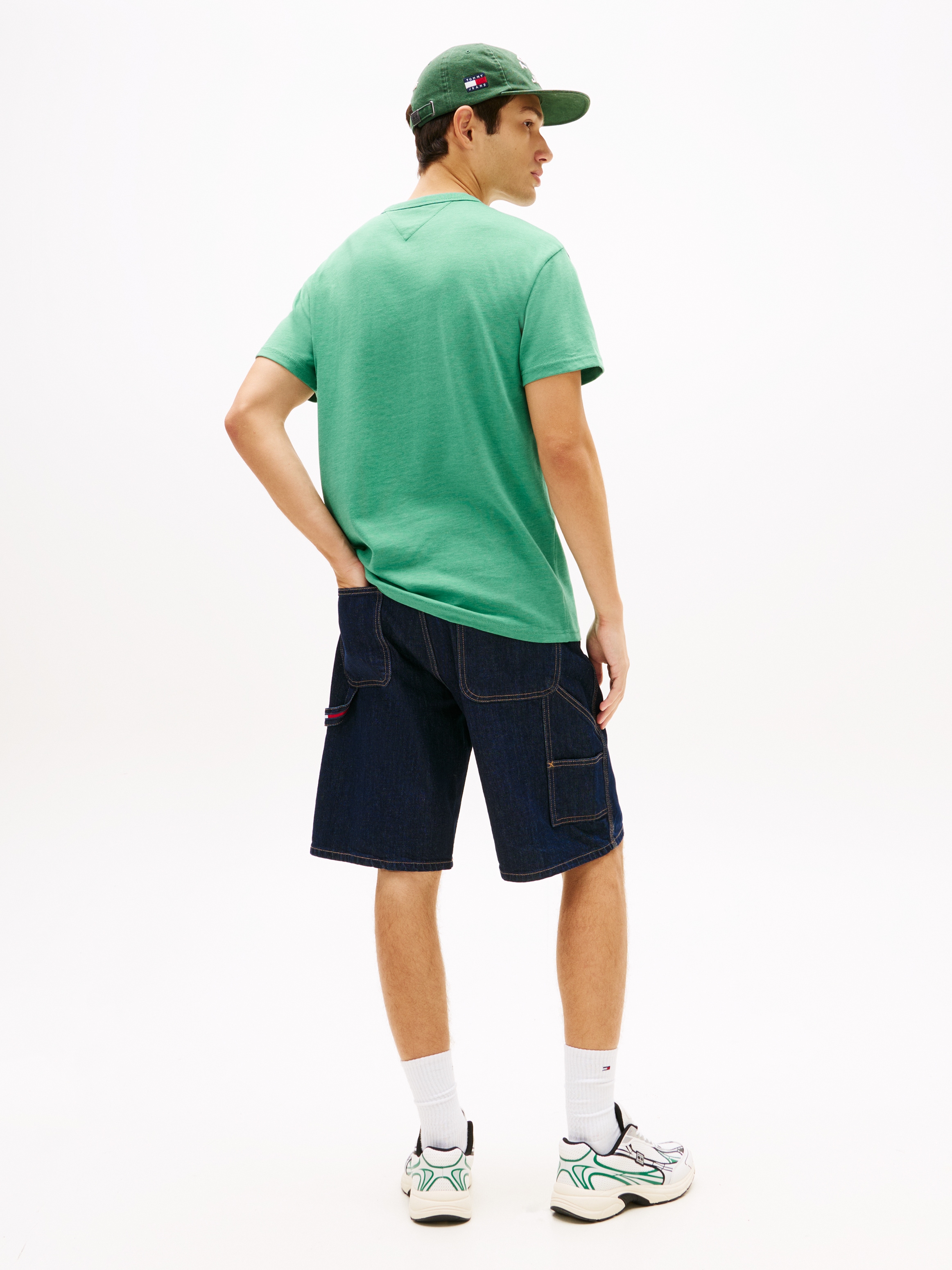 Tommy Jeans T-Shirt »TJM REG BADGE« Rundhals, Jersey, meliert, regular fit