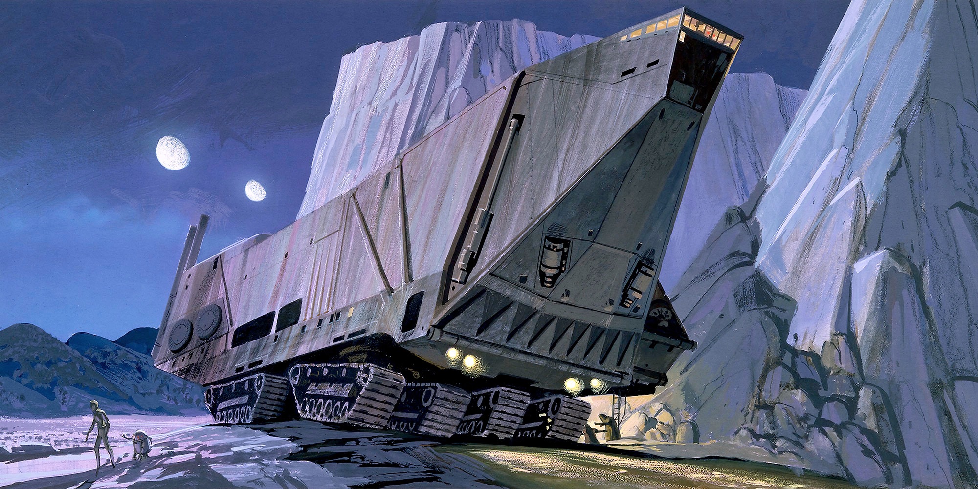 Image of Komar Fototapete »Star Wars Classic RMQ Sandcrawler«, futuristisch-mehrfarbig-Weltall bei Ackermann Versand Schweiz