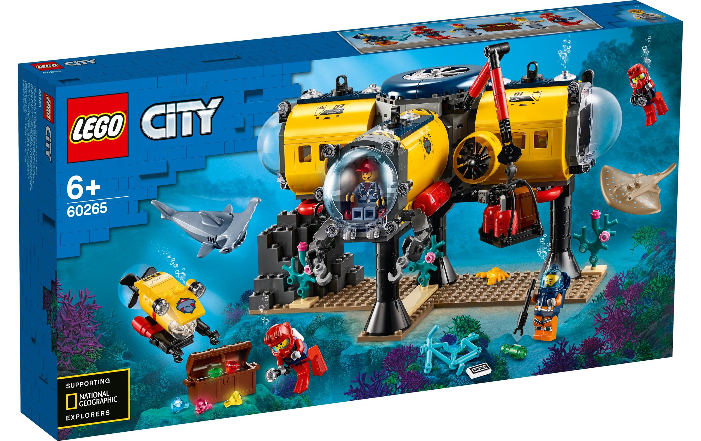 Image of LEGO® Konstruktionsspielsteine »Meeresforschungsbasis 60« bei Ackermann Versand Schweiz