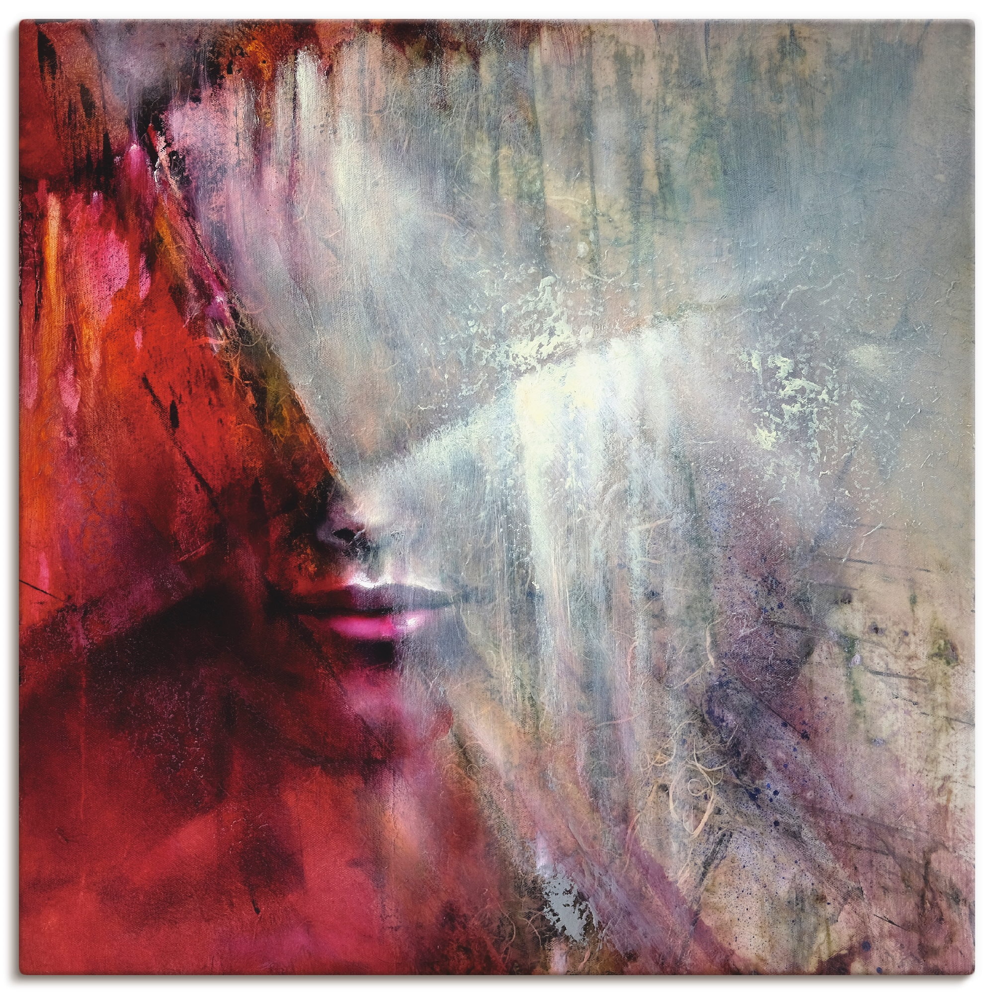 Image of Artland Leinwandbild "Julia" Frau 1 Stk. tlg. auf Holzrahmen gespannt