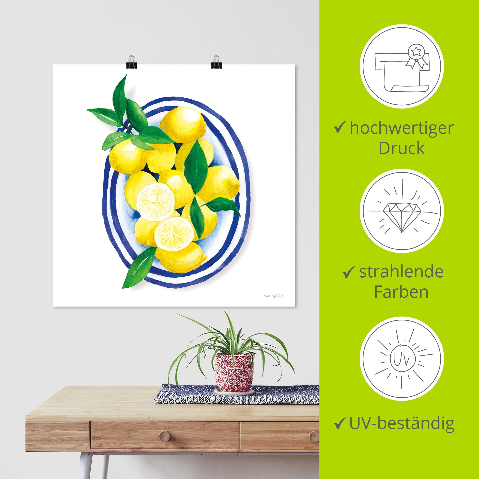 Artland Wandbild »Mediterranean« Arrangements 1 Stk. tlg. als Alubild, Leinwandbild, Poster, Wandaufkleber in verschied. Grössen