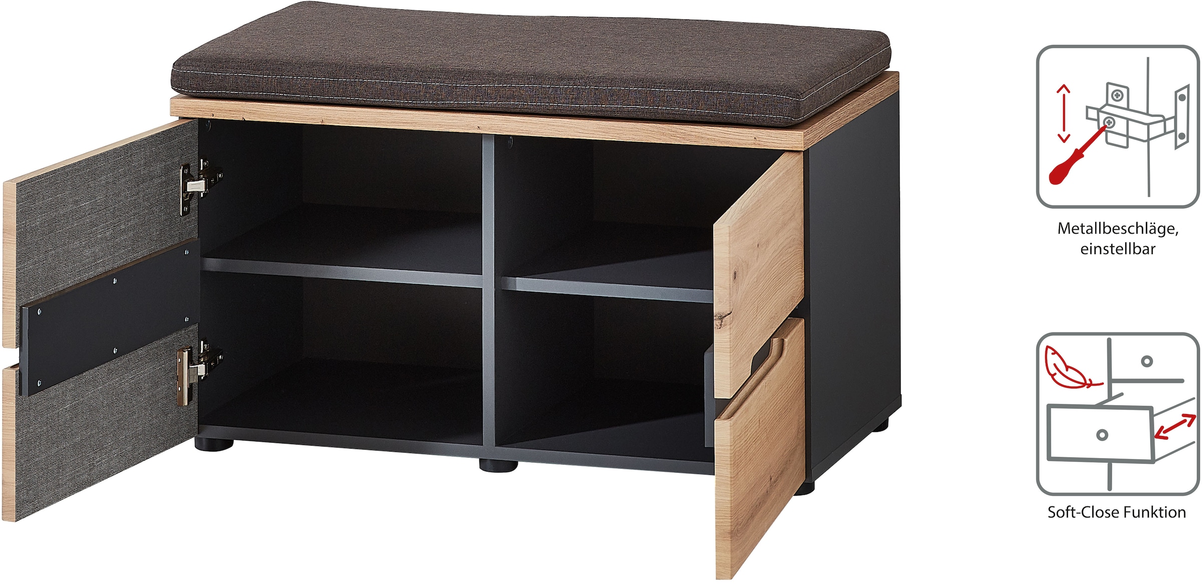 Innostyle Garderoben-Set »MEMPHIS« Komplett-Set, 5 Stk. tlg.