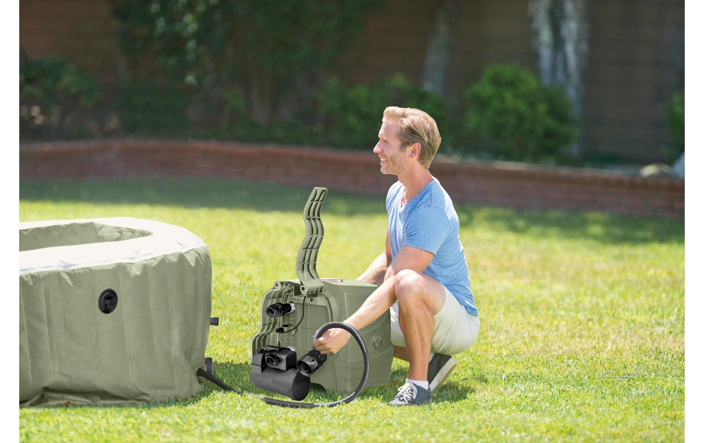 Intex Whirlpool »6-Personen Round Bubble Spa Set Ø 216«