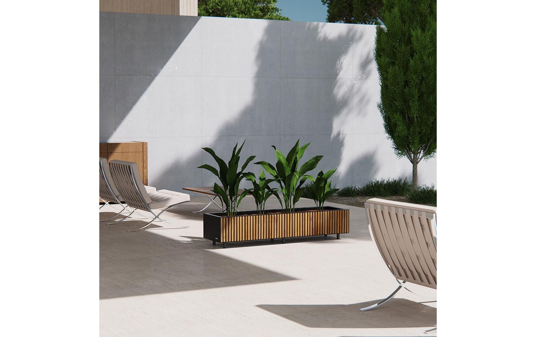 Herstera Garden Pflanzkübel »Xic 100 x 40 x 25 cm«