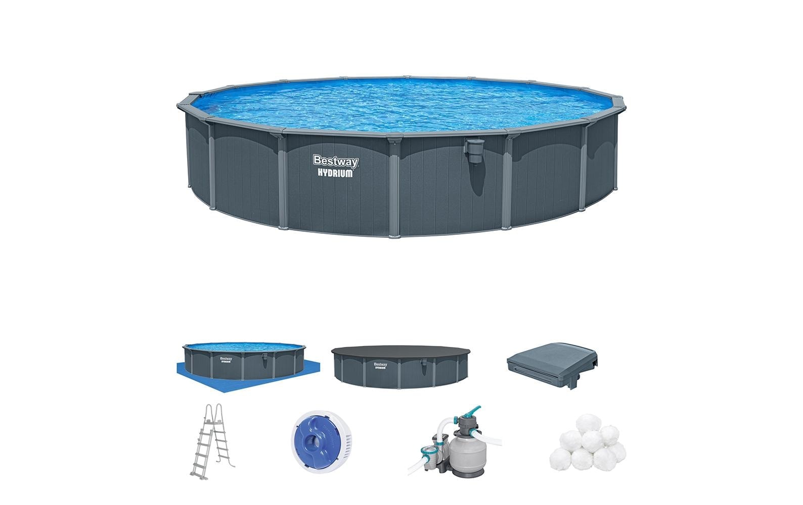 Bestway Piscine »Hydrium Komplett-Set 732 x 132 cm«