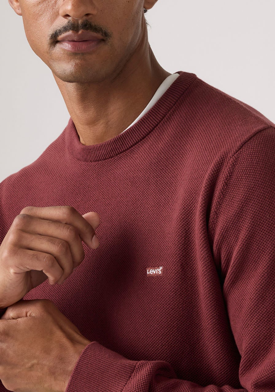 Levi's® Pull à col rond »LIGHTWEIGHT HM SWEATER« Feingerippte Abschlüsse