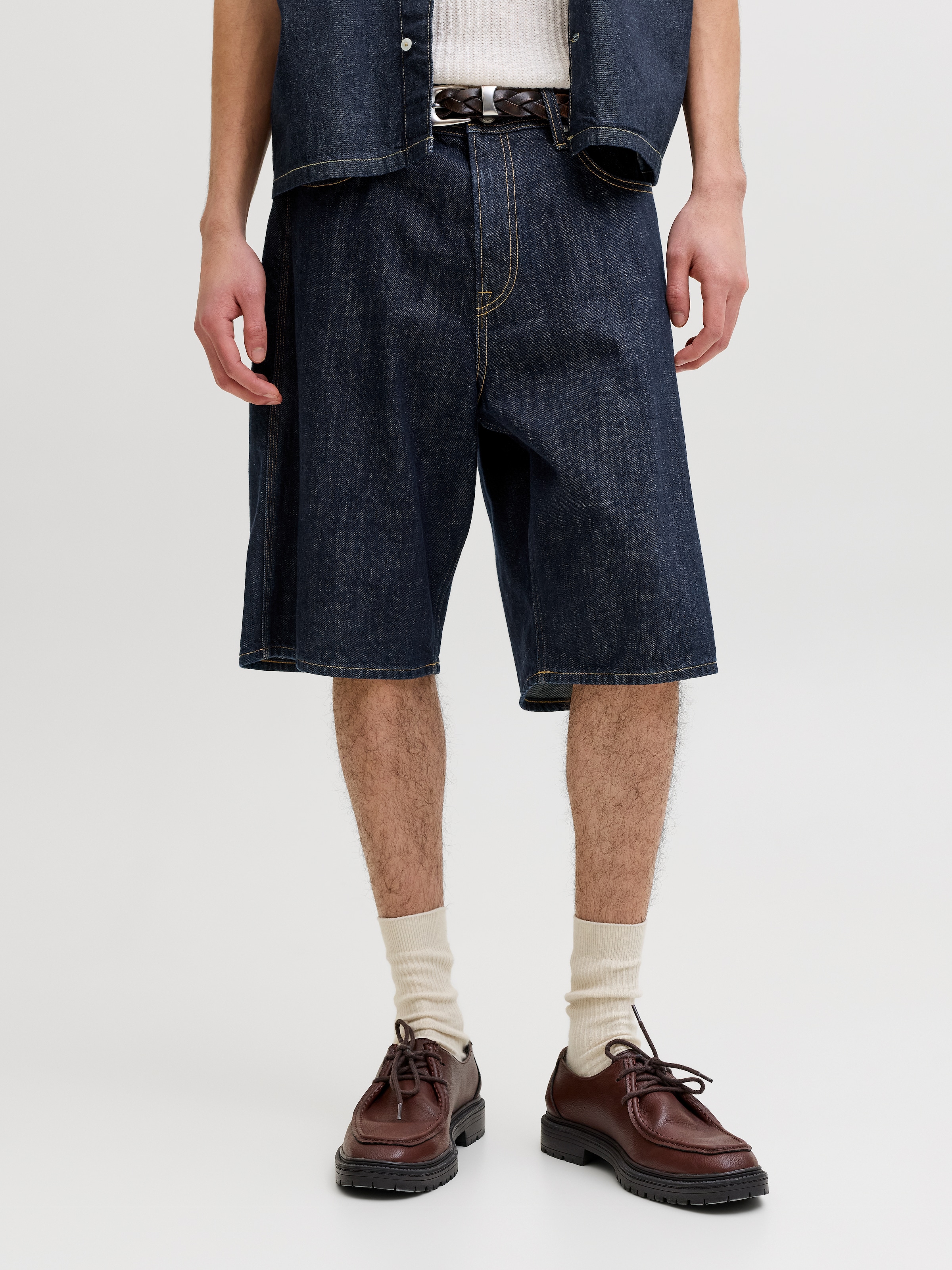 Image of Jack & Jones 3/4-Hose "JJIALEX JJNORREBRO SHORTS SQ 400" im Five-Pocket Style