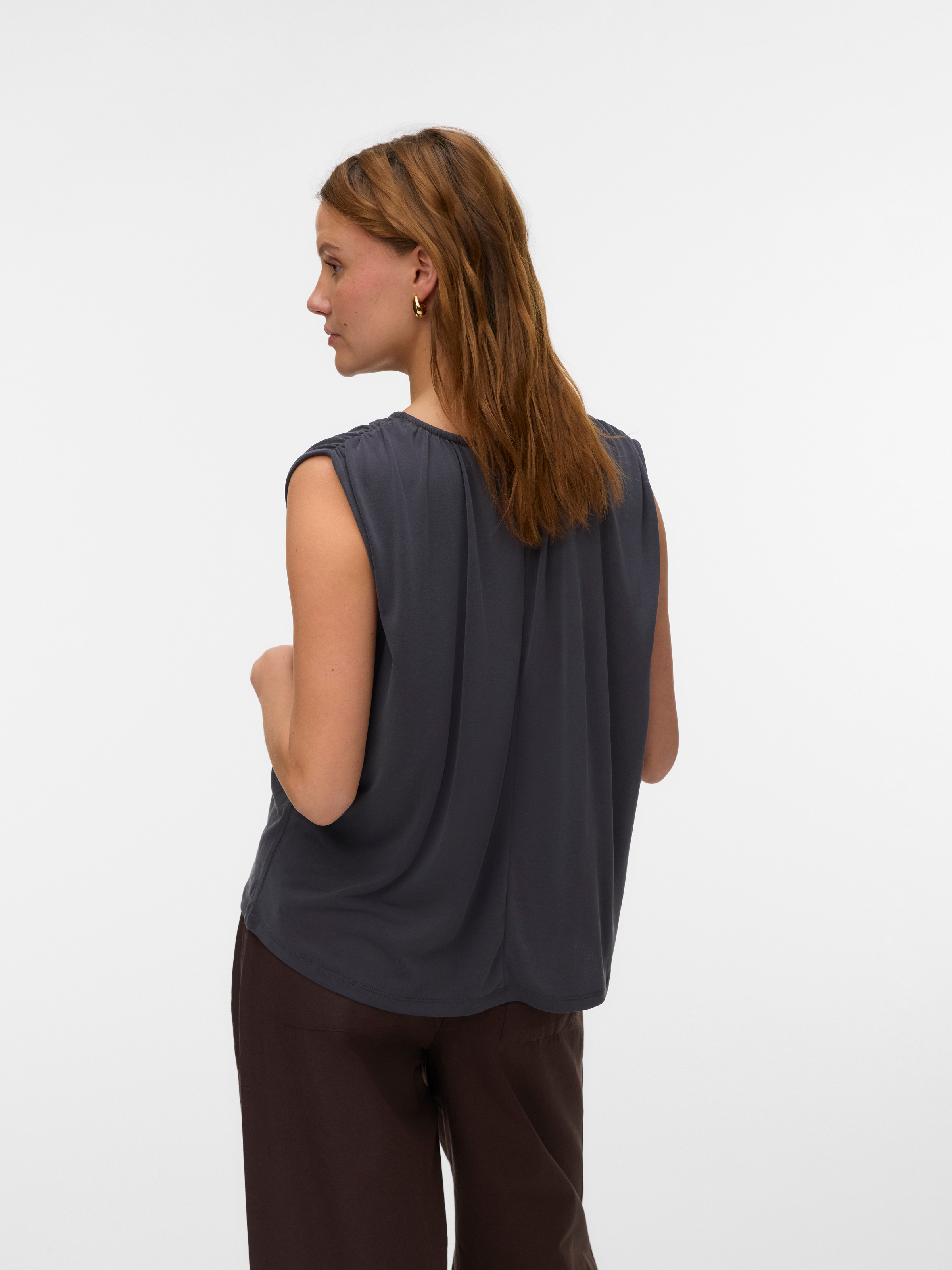 Vero Moda Haut de chemise »VMFILLI SL TOP JRS NOOS« mélange de matériaux