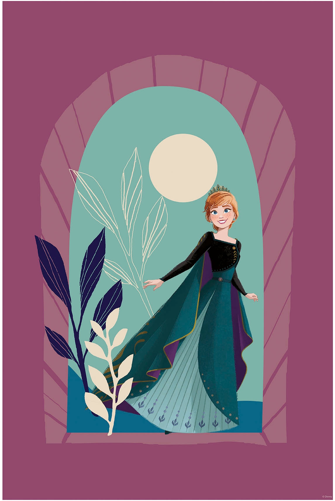 Komar Wandbild »Frozen Midnight Sun« Disney Set, 1 Stk. tlg. 40 x 50 cm (Breite x Höhe) - Kinderzimmer, Dekoration