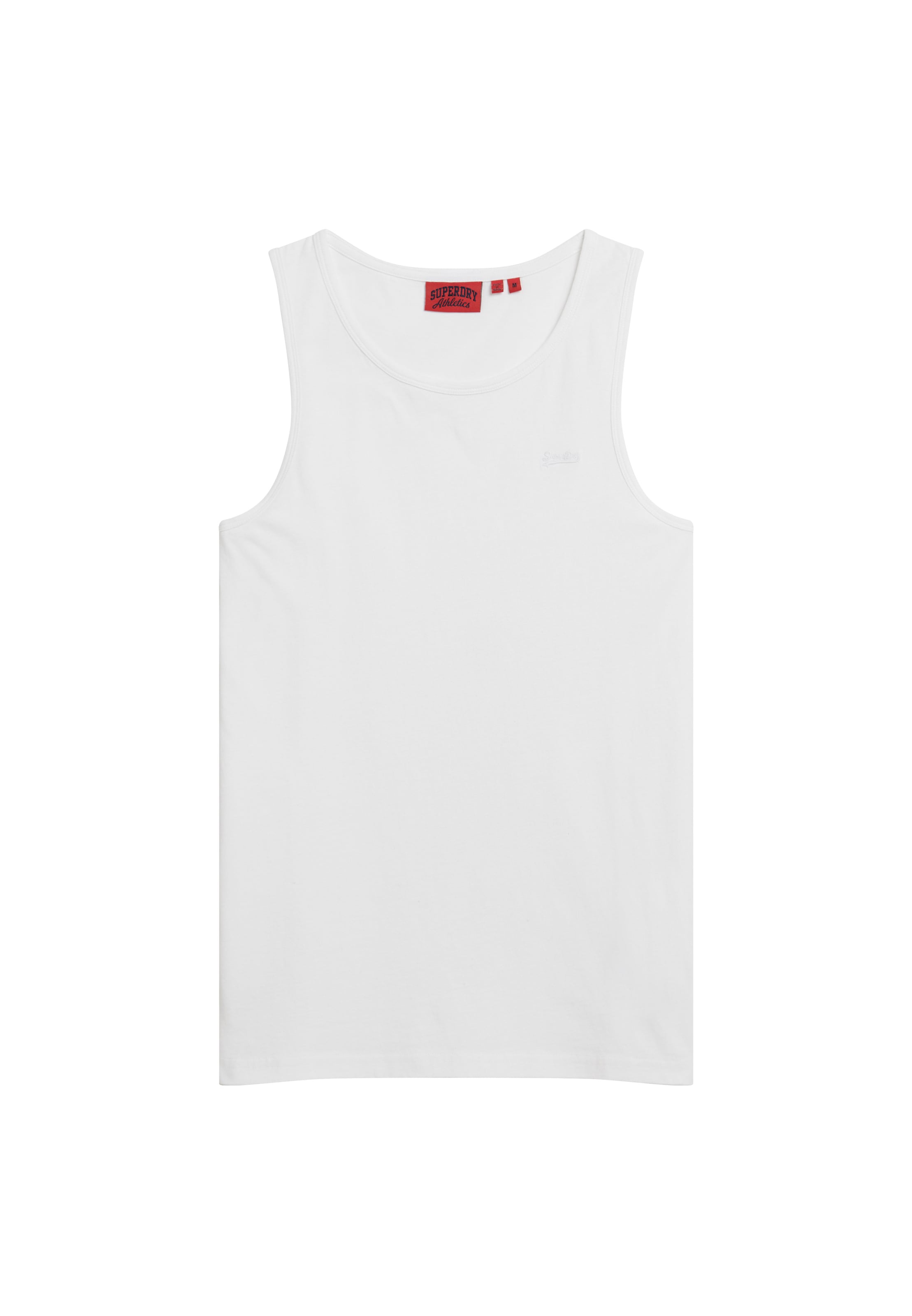 Superdry Tanktop »ESSENTIAL LOGO VEST UB« mit Markenlabel, aus Baumwolle und Single Jersey, Slim Fit, ärmellos