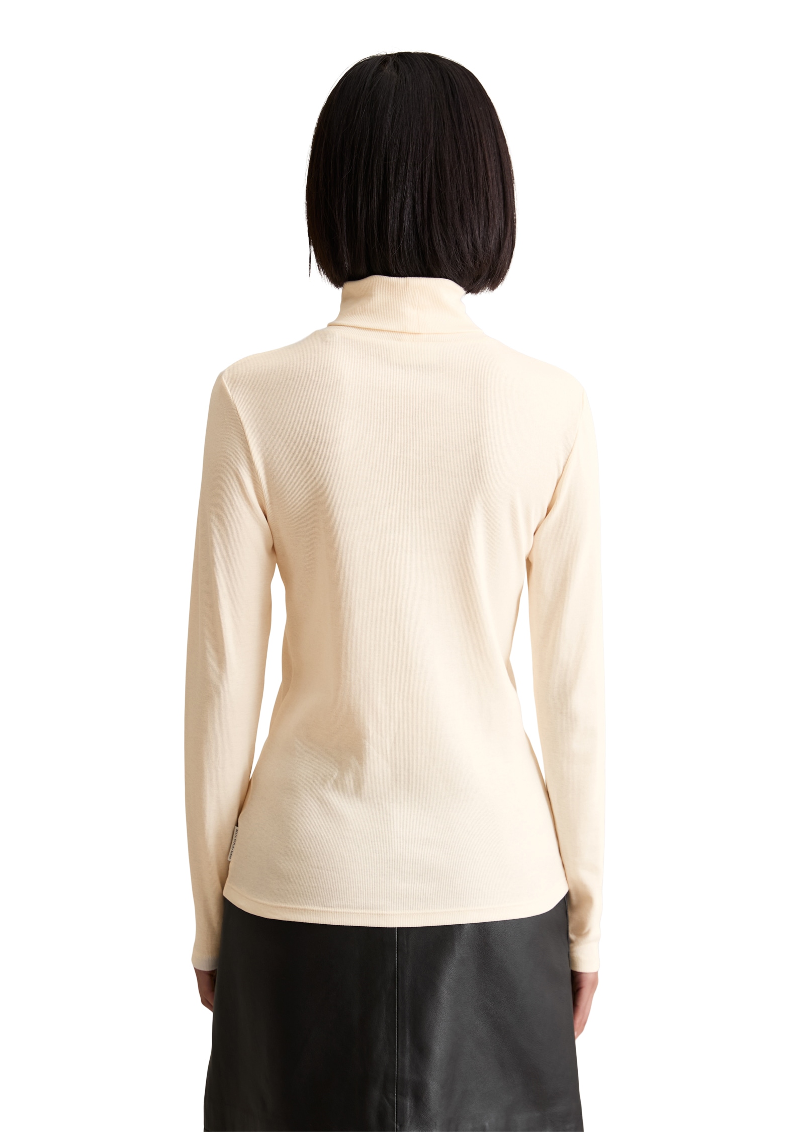 Marc O'Polo DENIM Rollkragenshirt slim fit, aus softem Ripp-Jersey