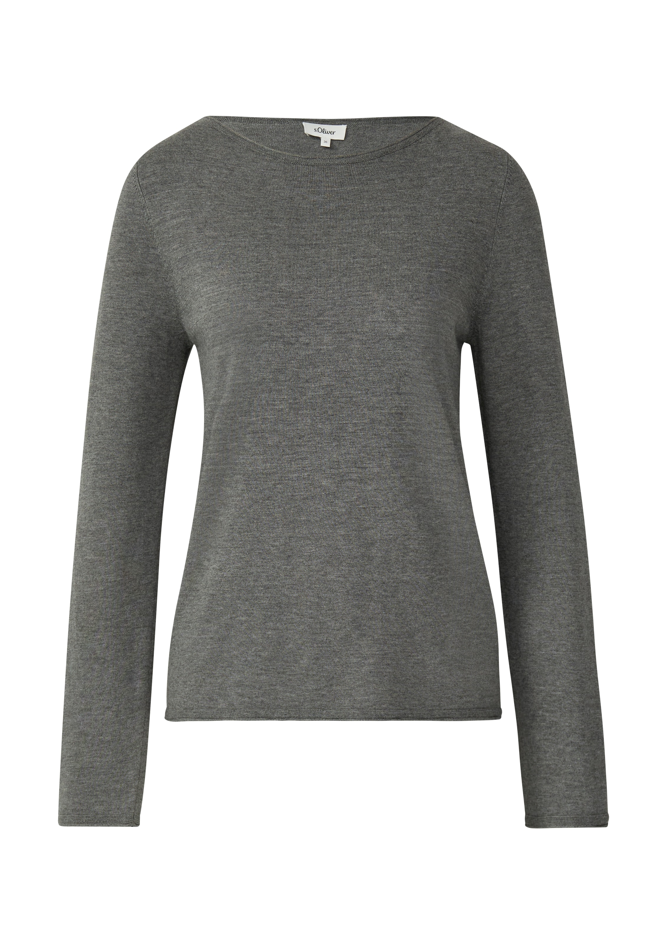 s.Oliver Langarmshirt, mit Rollkanten