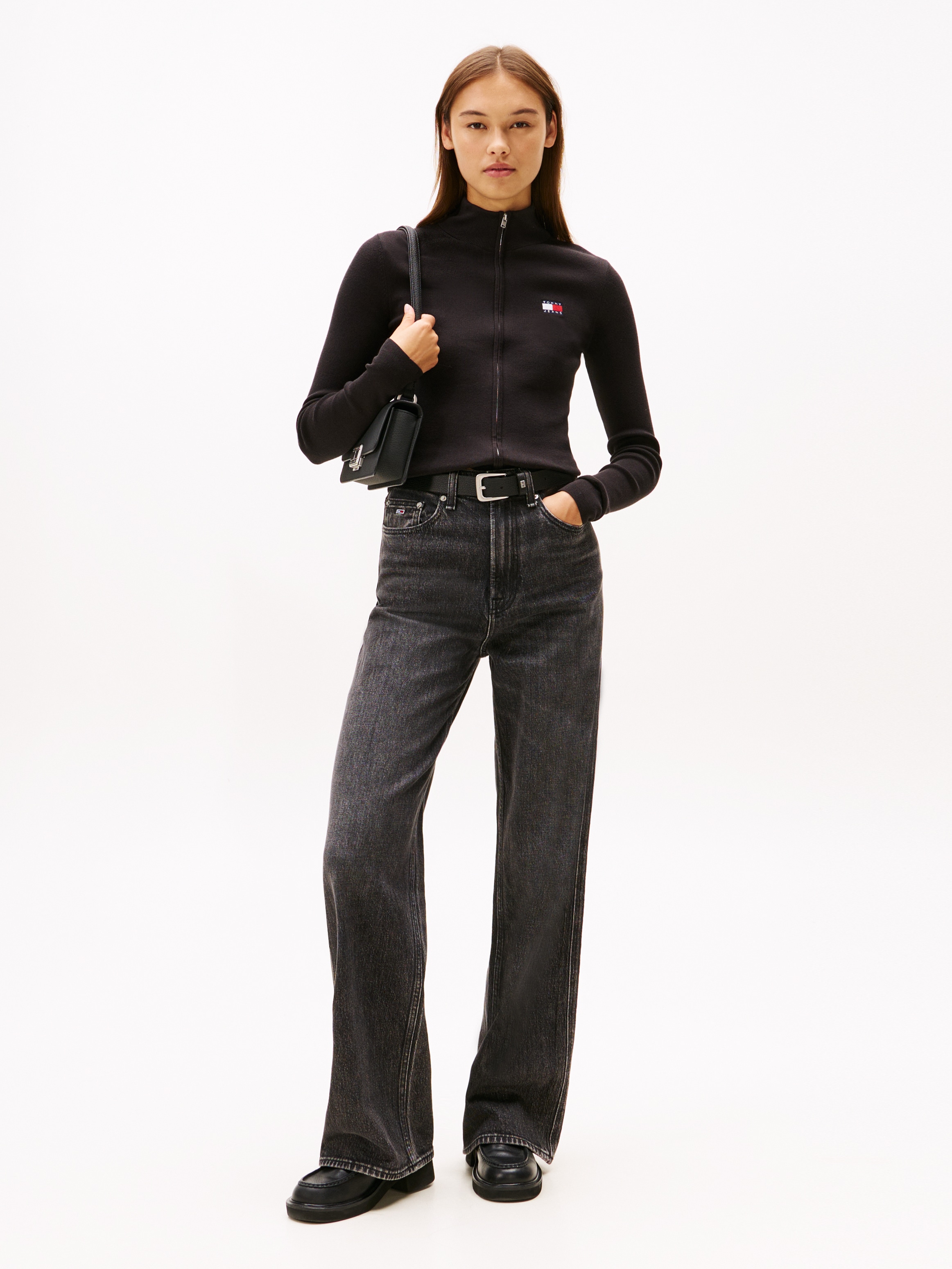 Tommy Jeans Strickjacke »TJW ZIP HIGH NECK CARDIGAN EXT«