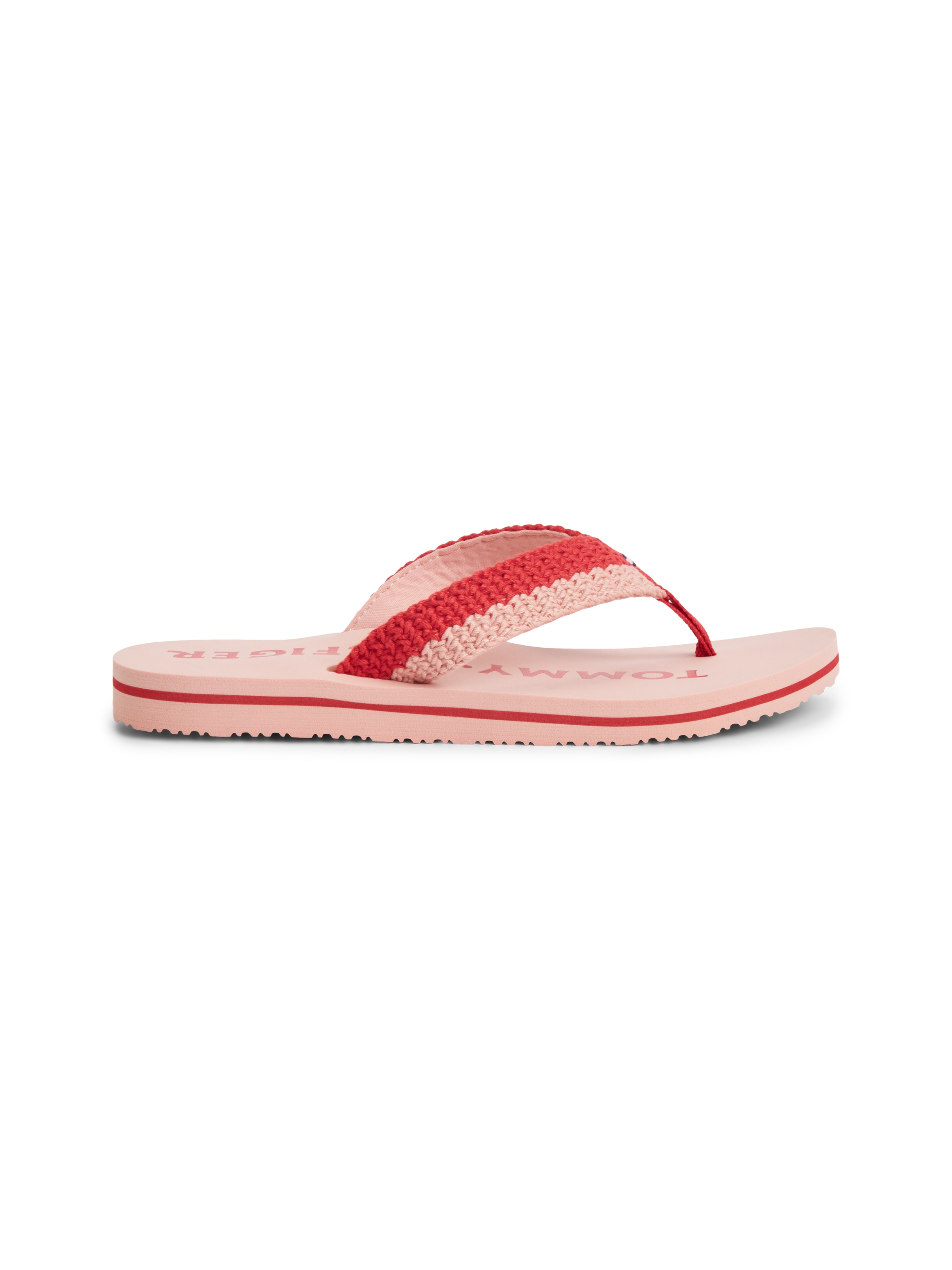 Tommy Hilfiger Séparateur d'orteils »TH CROCHET SUMMER SANDAL«  Dianette, chaussure de plage en crochet estival